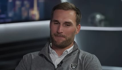 Kirk Cousins speaks to media after signing with the Raiders