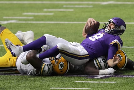 Kirk Cousins getting destroyed by Packers players in 2020