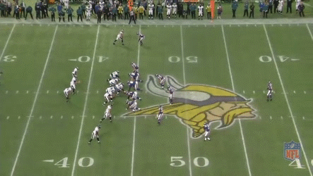 Griffen's change of direction can be a thing of beauty—here he covers a running back who ran a 4.45 at the combine