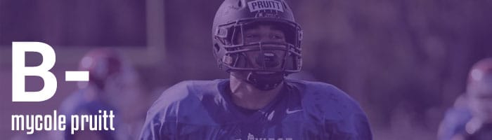Draft Grades MyCole Pruitt