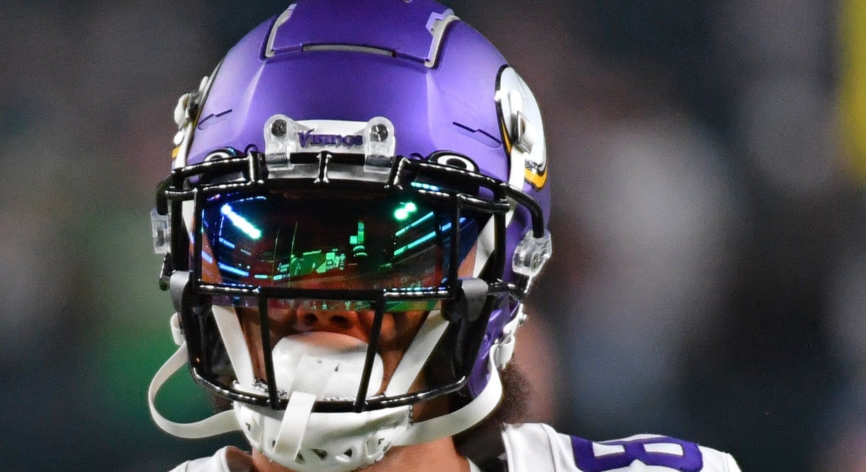 Jalen Nailor lined up on offense during a Vikings game against the Philadelphia Eagles at Lincoln Financial Field.
