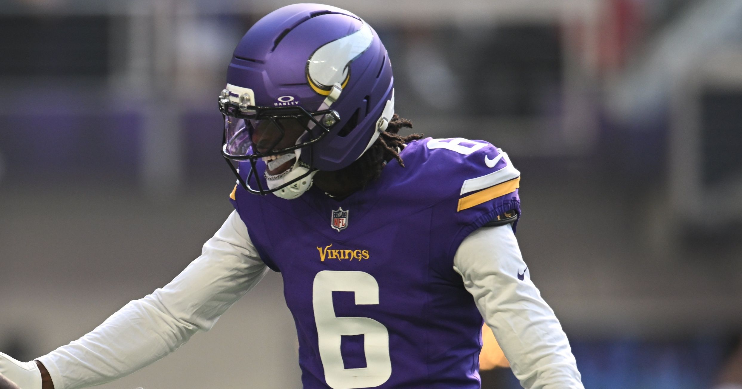 Vikings CB Dwight McGlothern in Week 3 of 2025
