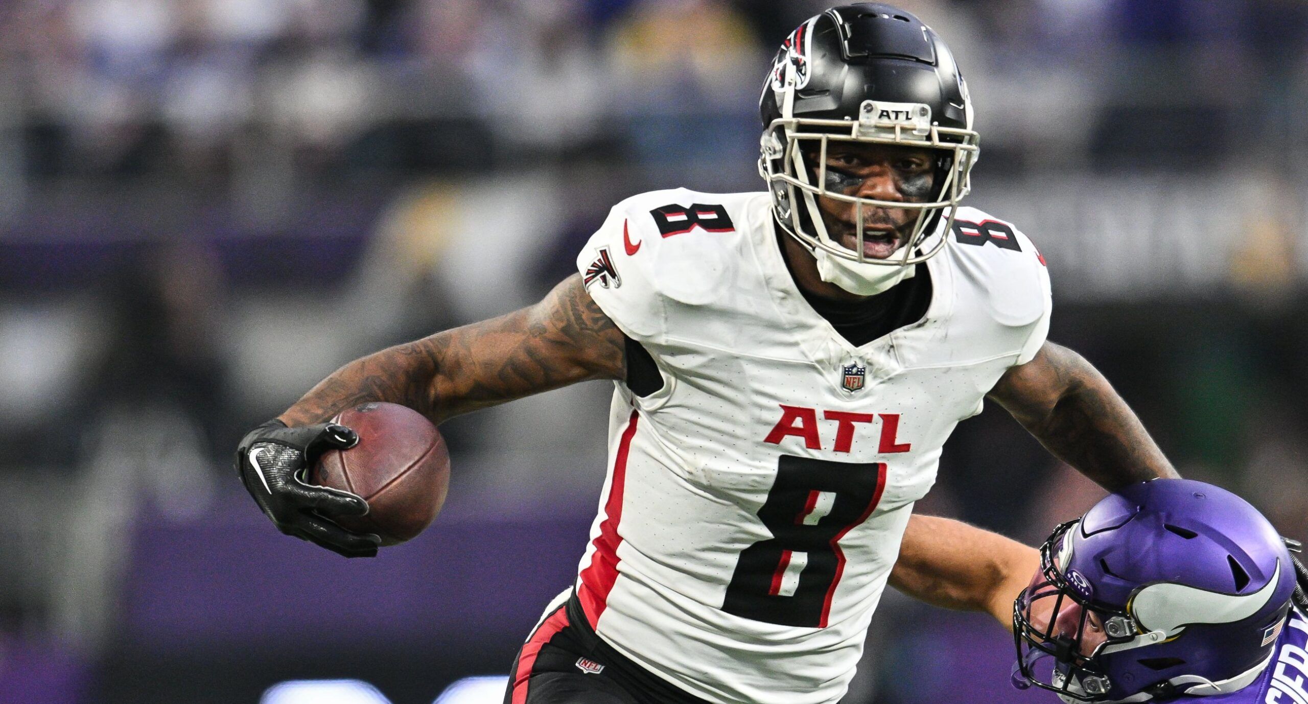 Falcons TE Kyle Pitts in 2024 against the Vikings