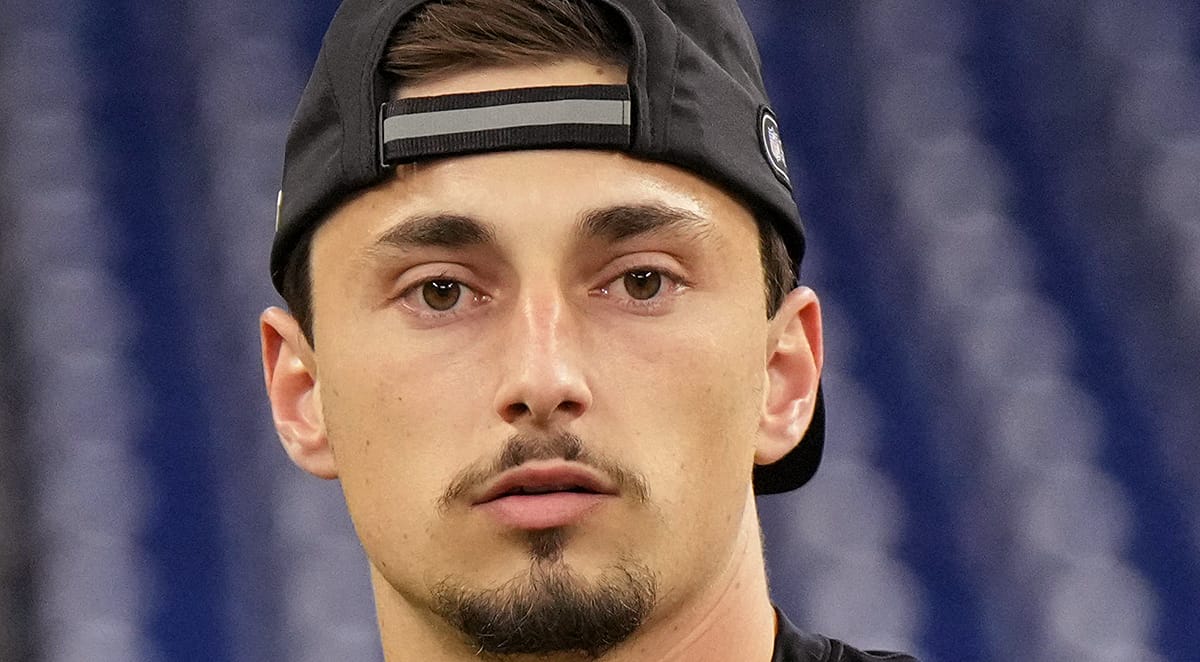 Vikings QB Max Brosmer in the summer of 2025