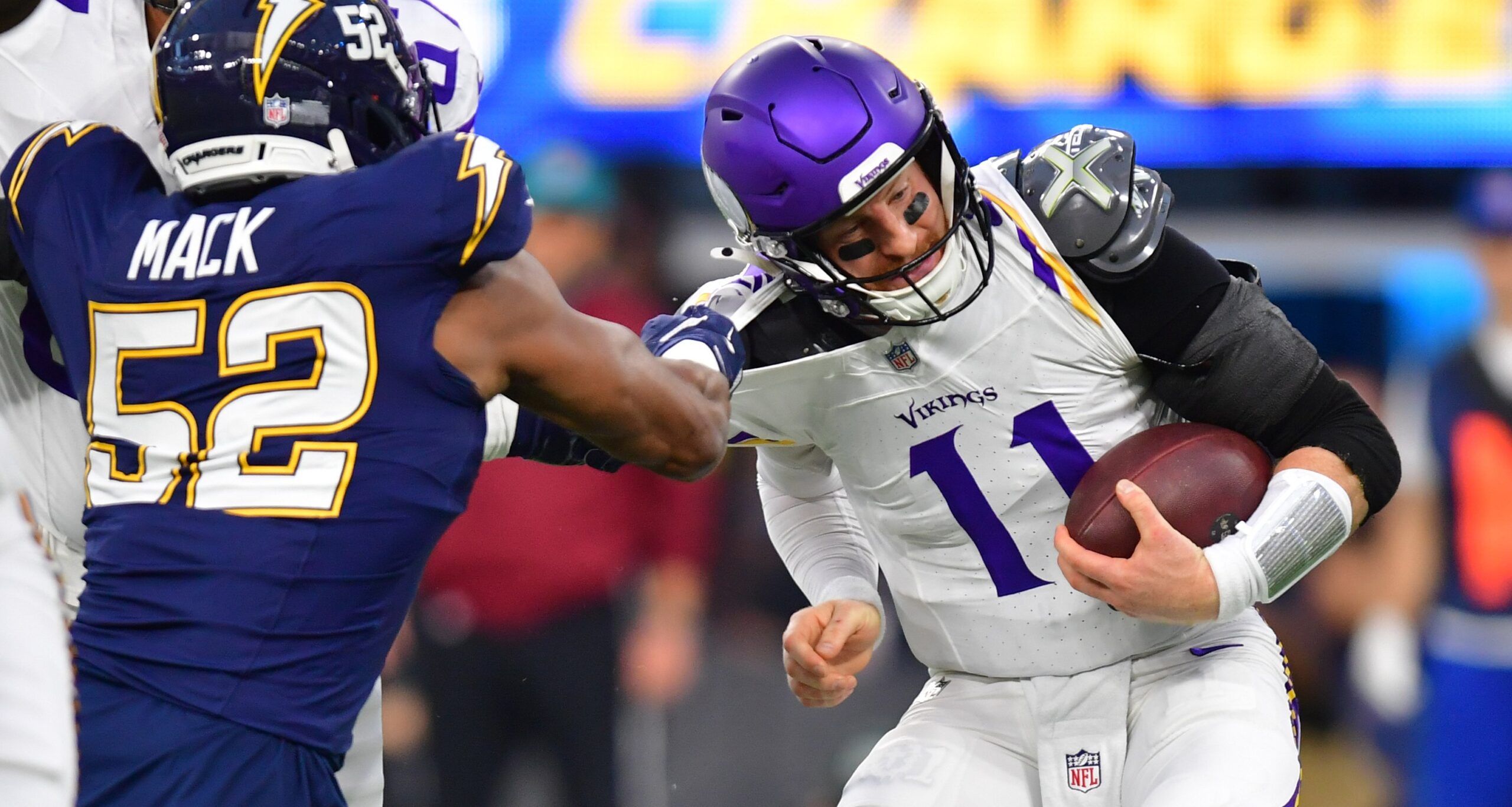 Vikings QB Carson Wentz in 2025.