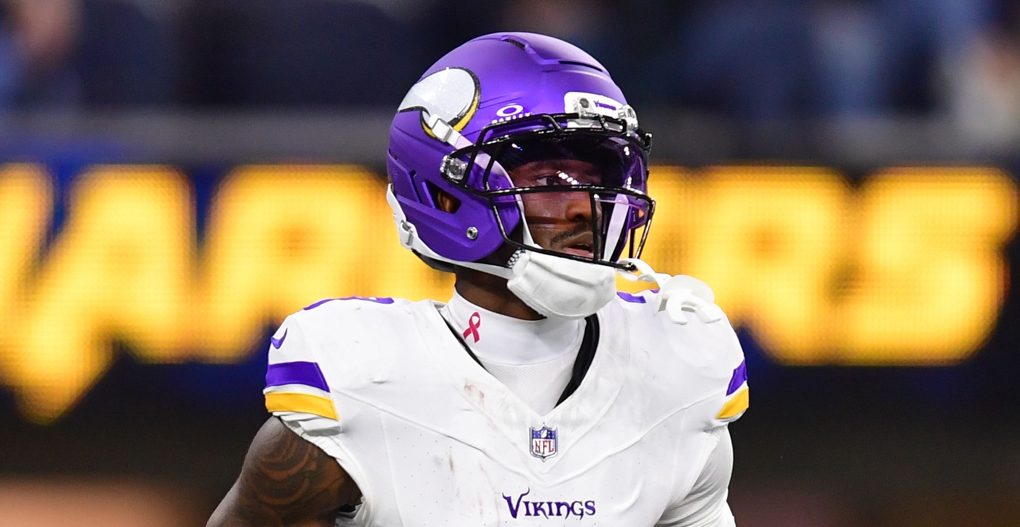 Vikings WR Jordan Addison in 2025 at the Los Angeles Chargers.