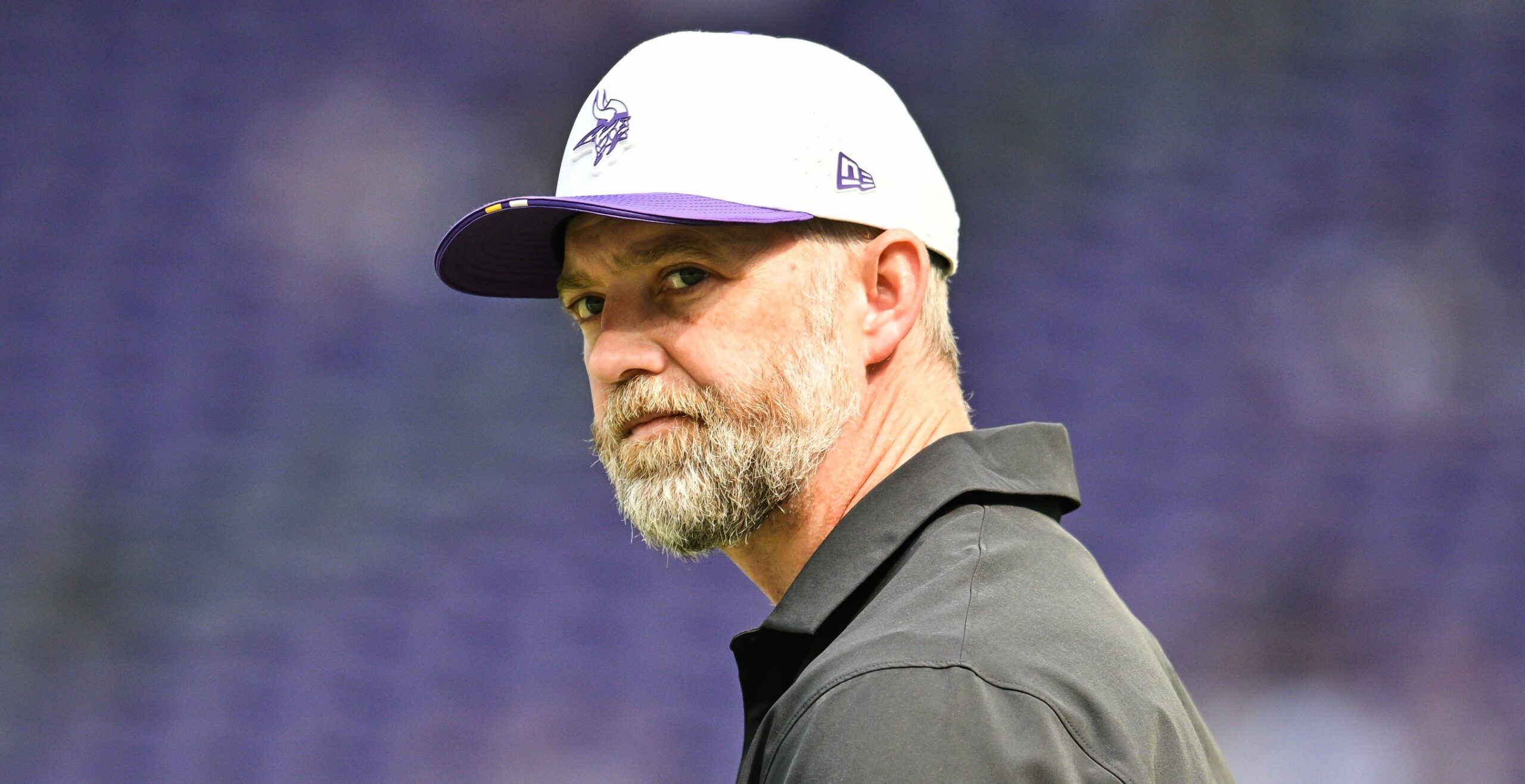 Vikings OC Wes Phillips in 2025 during the preseason.