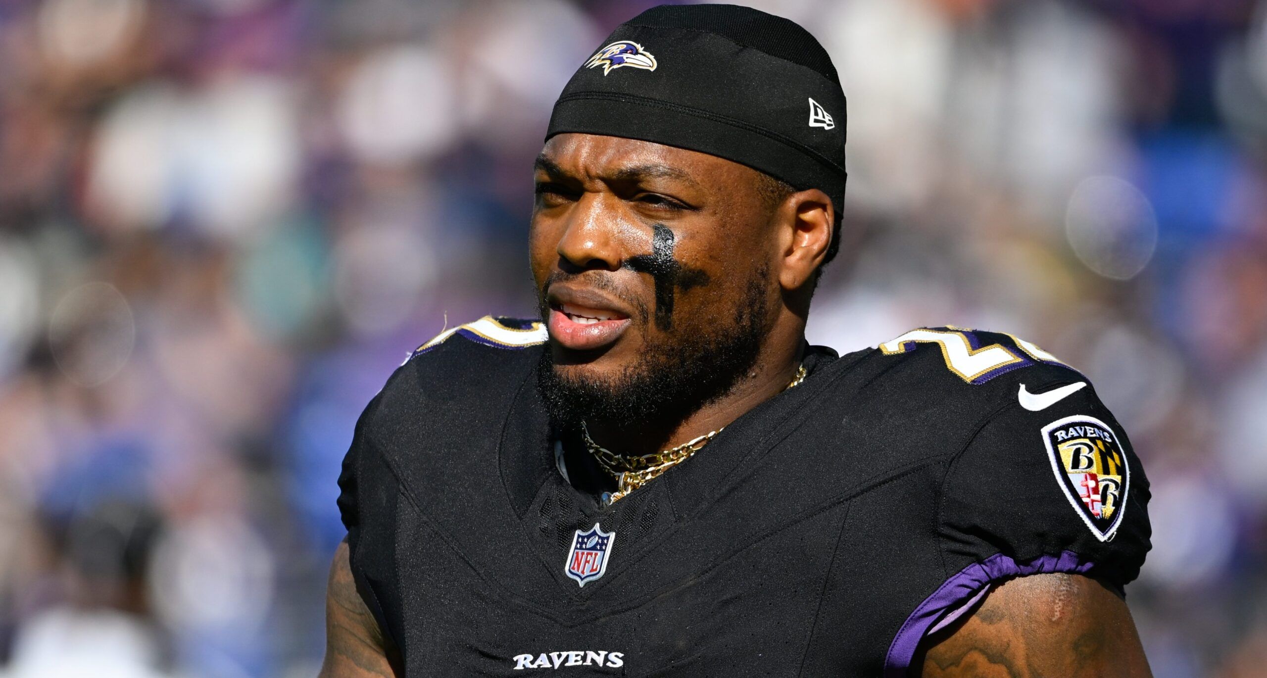 Derrick Henry, Ravens RB, in IOctober 2025