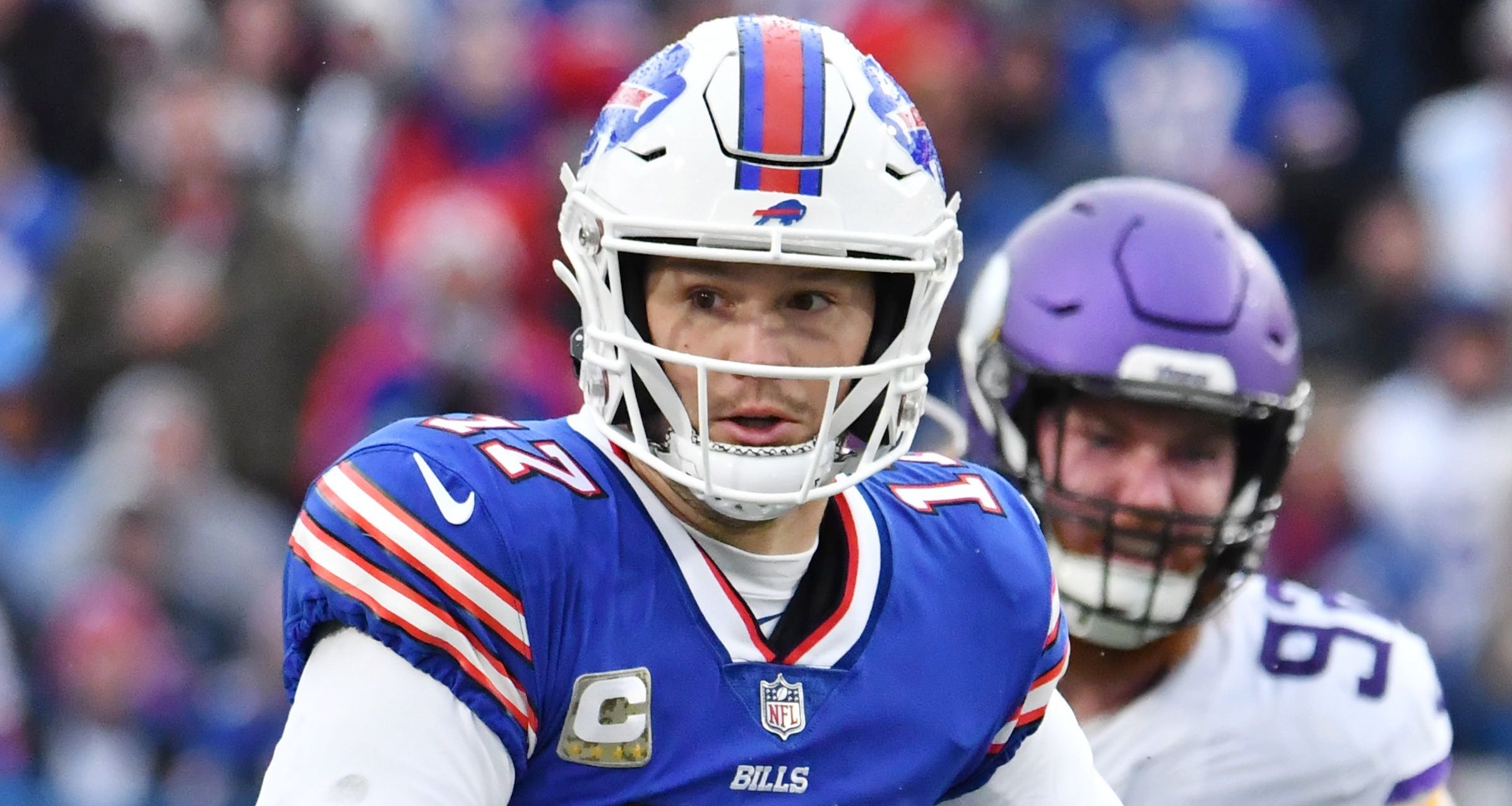 Josh Allen against the Vikings in 2022
