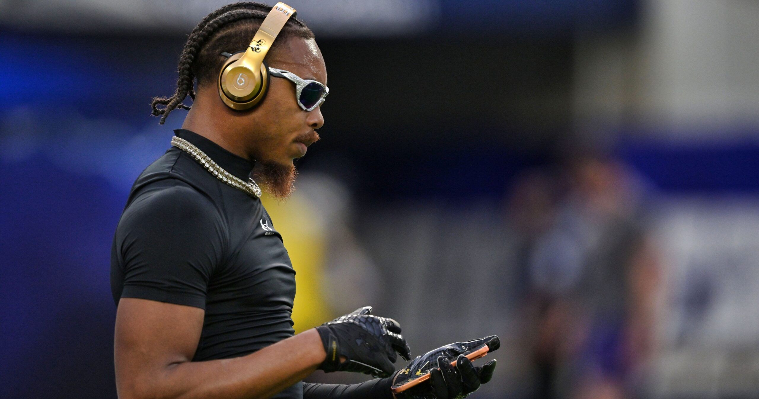 Vikings WR Justin Jefferson at the Los Angeles Chargers in 2025