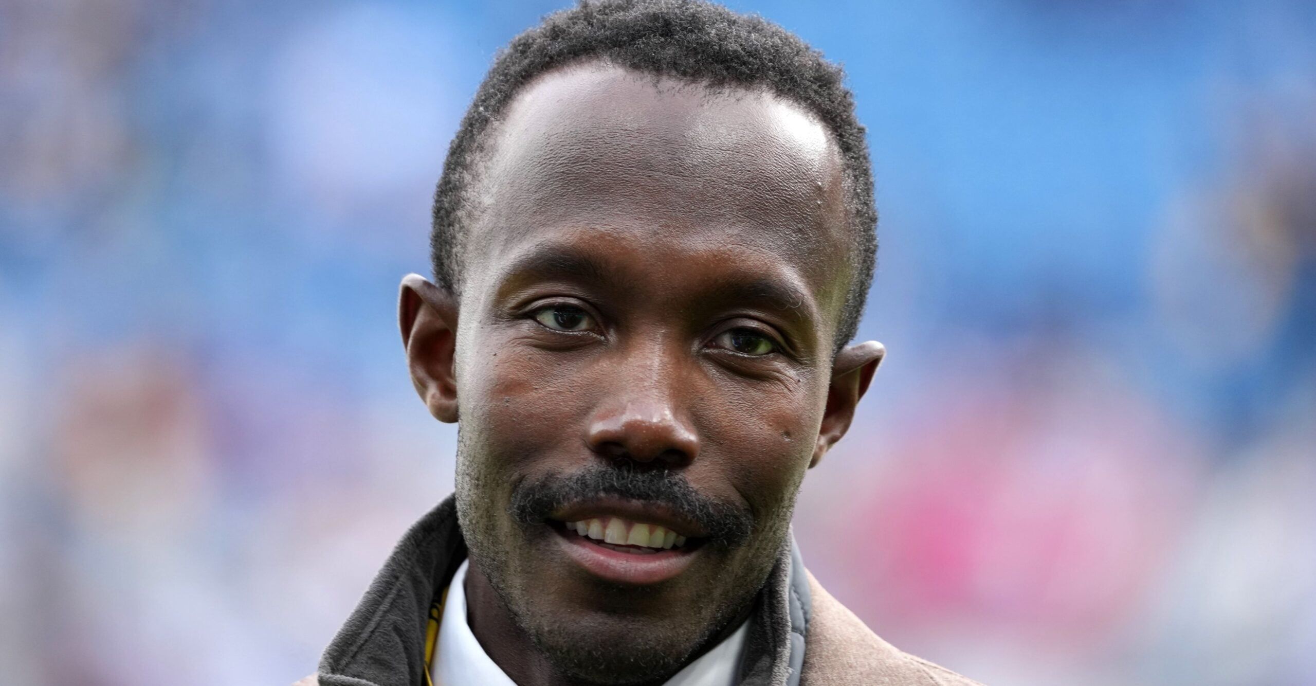 Kwesi Adofo-Mensah watches from the sideline during the Vikings’ International Series game against the Steelers in Dublin.