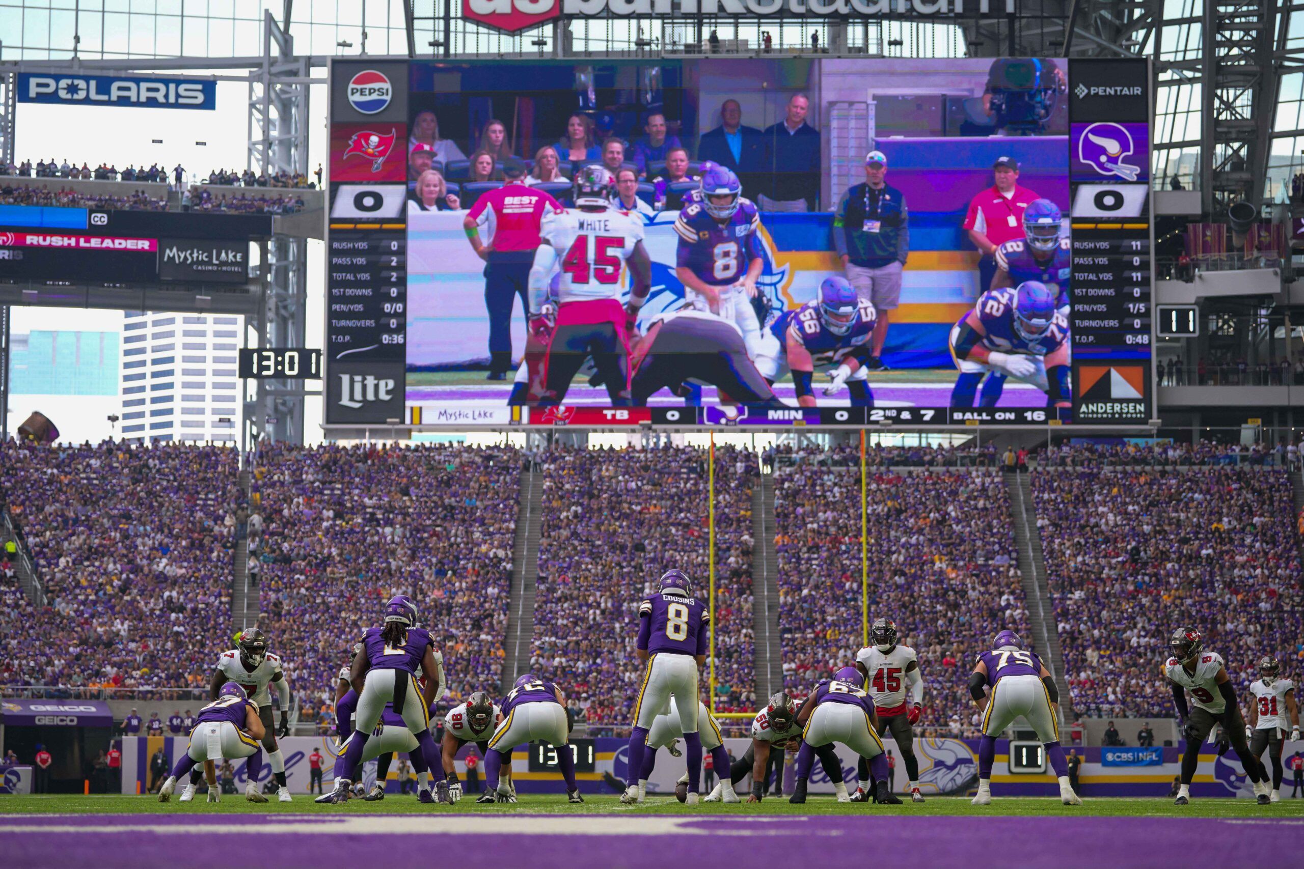 Vikings QB Kirk Cousins in Week 1 of 2023.