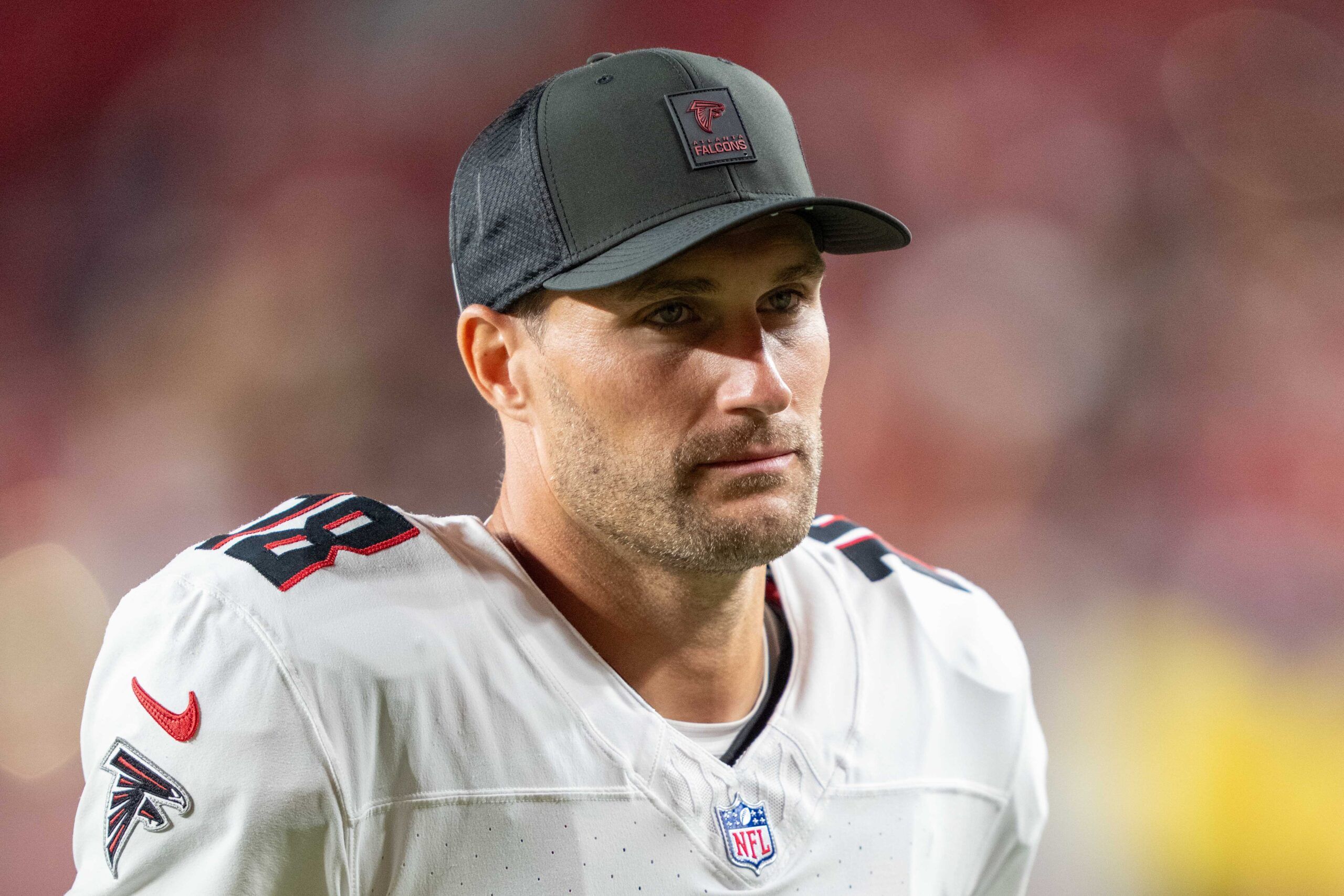 Kirk Cousins walks off the field after an Atlanta Falcons game against the San Francisco 49ers at Levi’s Stadium.