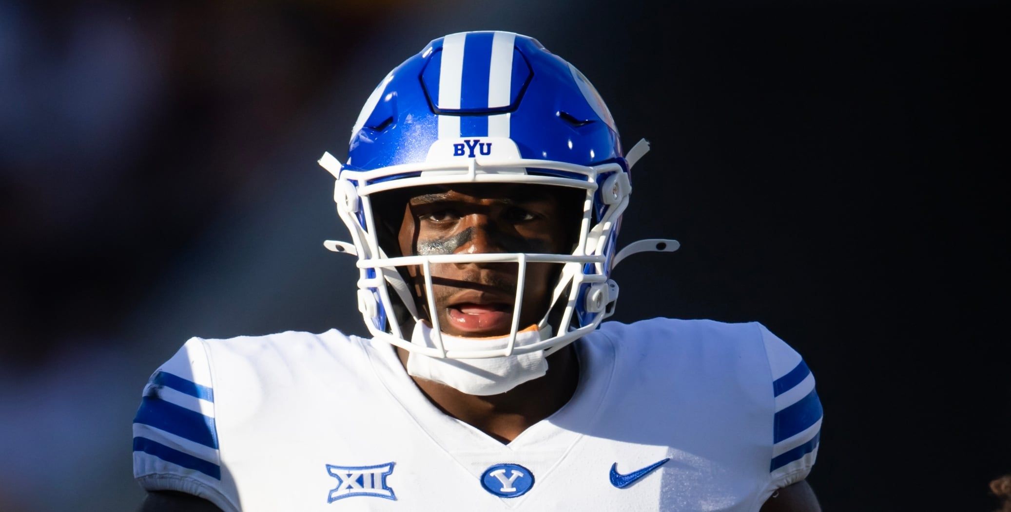 BYU OT Caleb Etienne in 2024