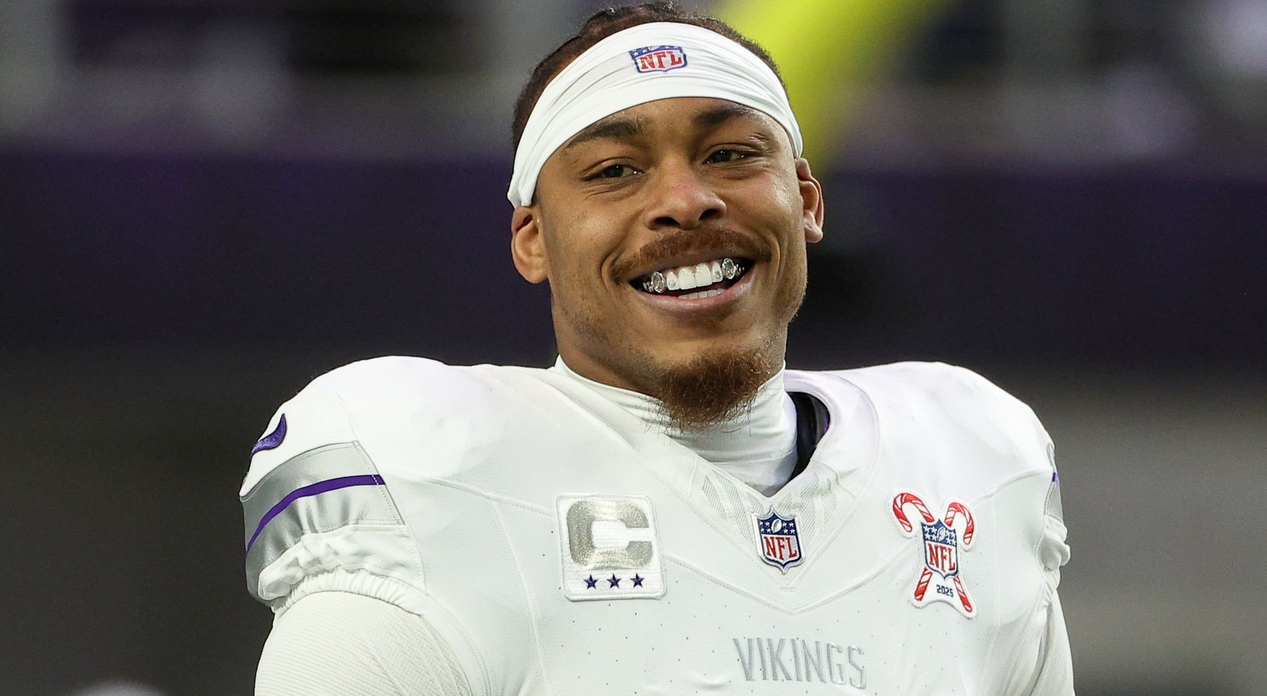 Vikings WR Justin Jefferson against the Lions on Christmas