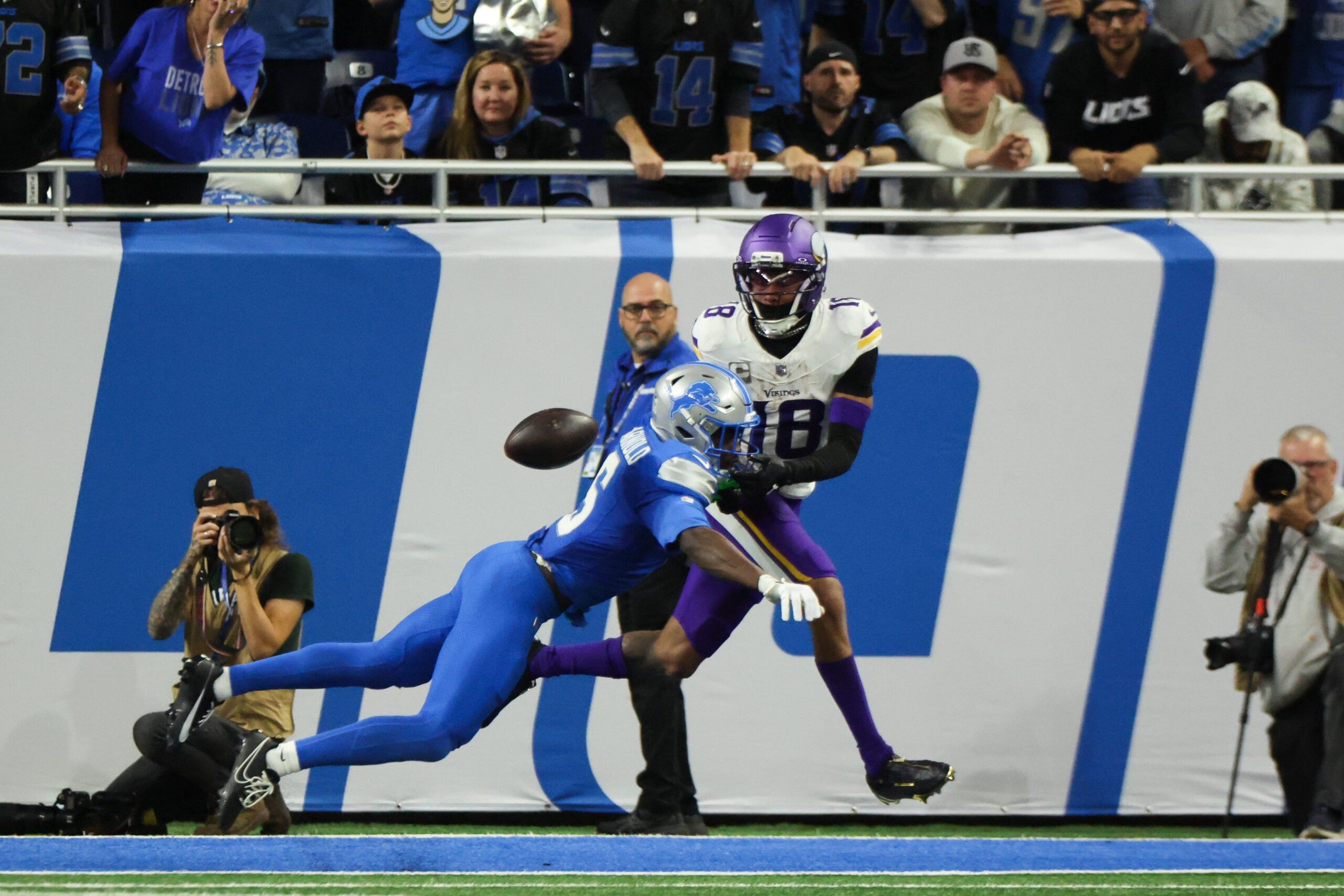 Minnesota Vikings WR Justin Jefferson in 2025 against the Lions