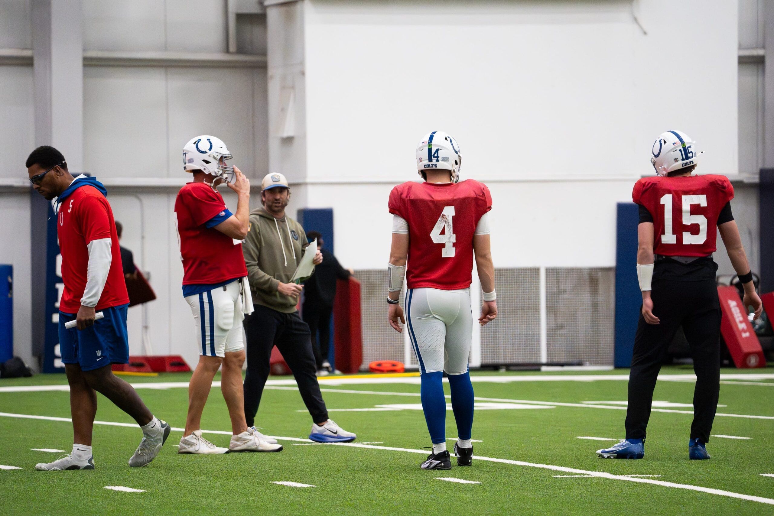 Colts QB Brett Rypien in 2025 with the Colts