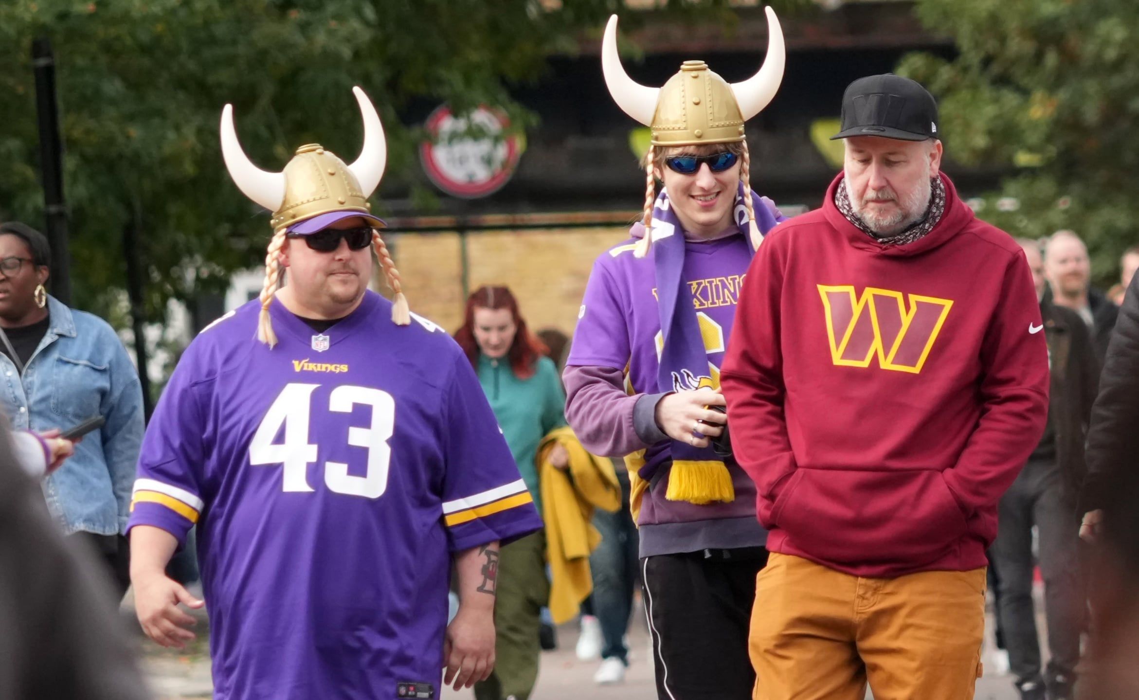 Vikings and Commadners Fans in 2025 in London.