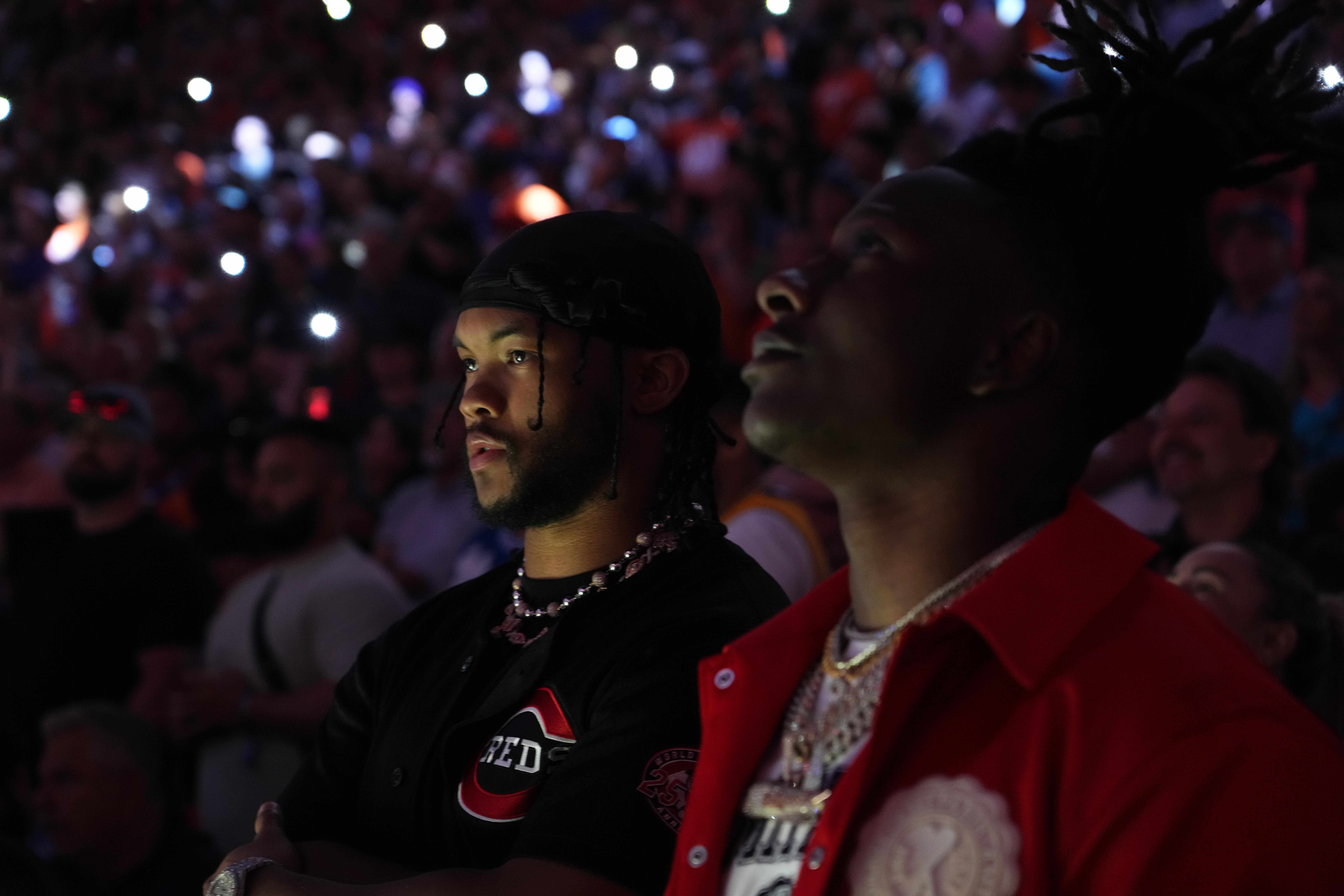 Cardinals QB Kyler Murray in 2023 at the NBA Playoffs