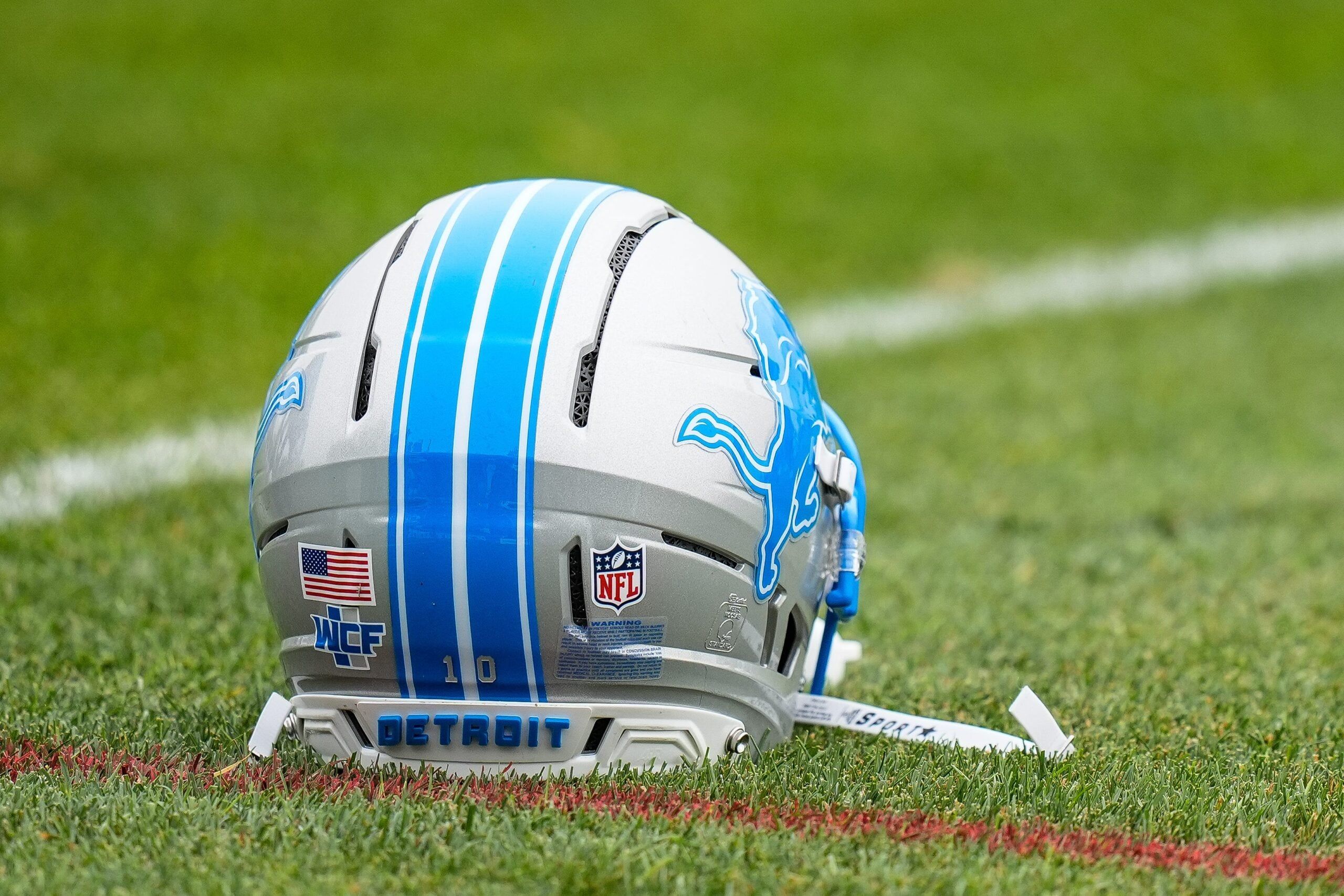 Detroit Lions helmet in 2025