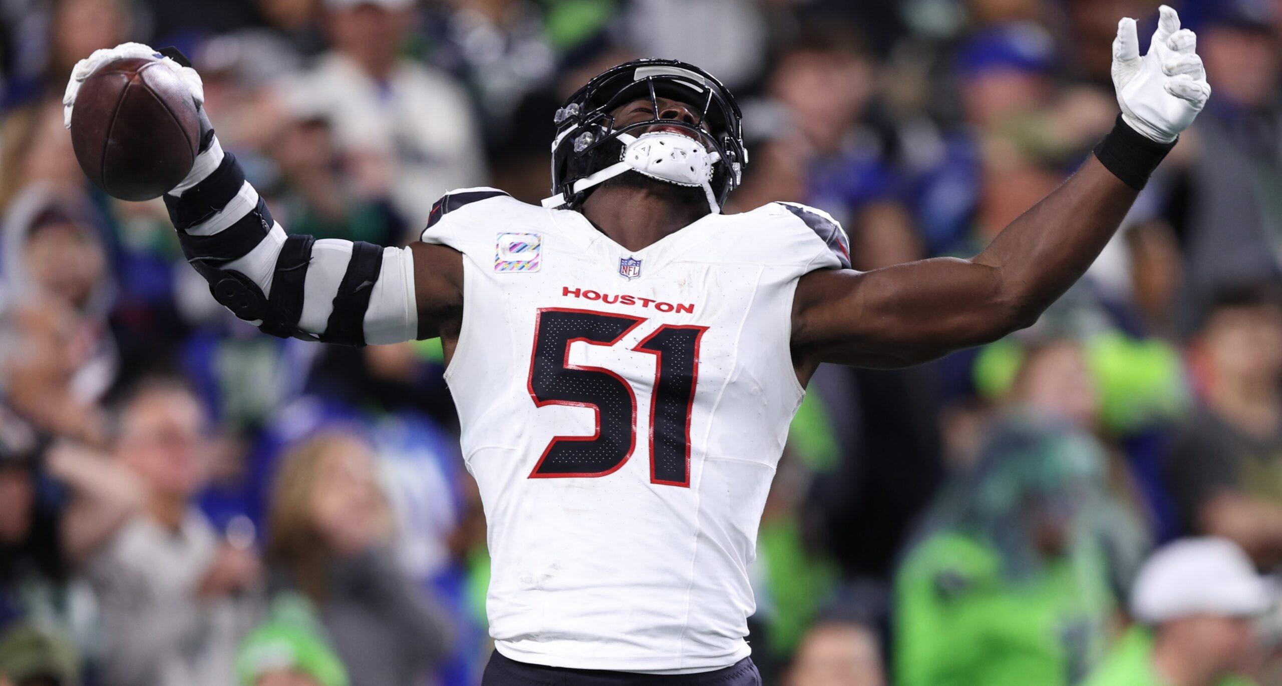 Texans pass rusher Will Anderson in 2025