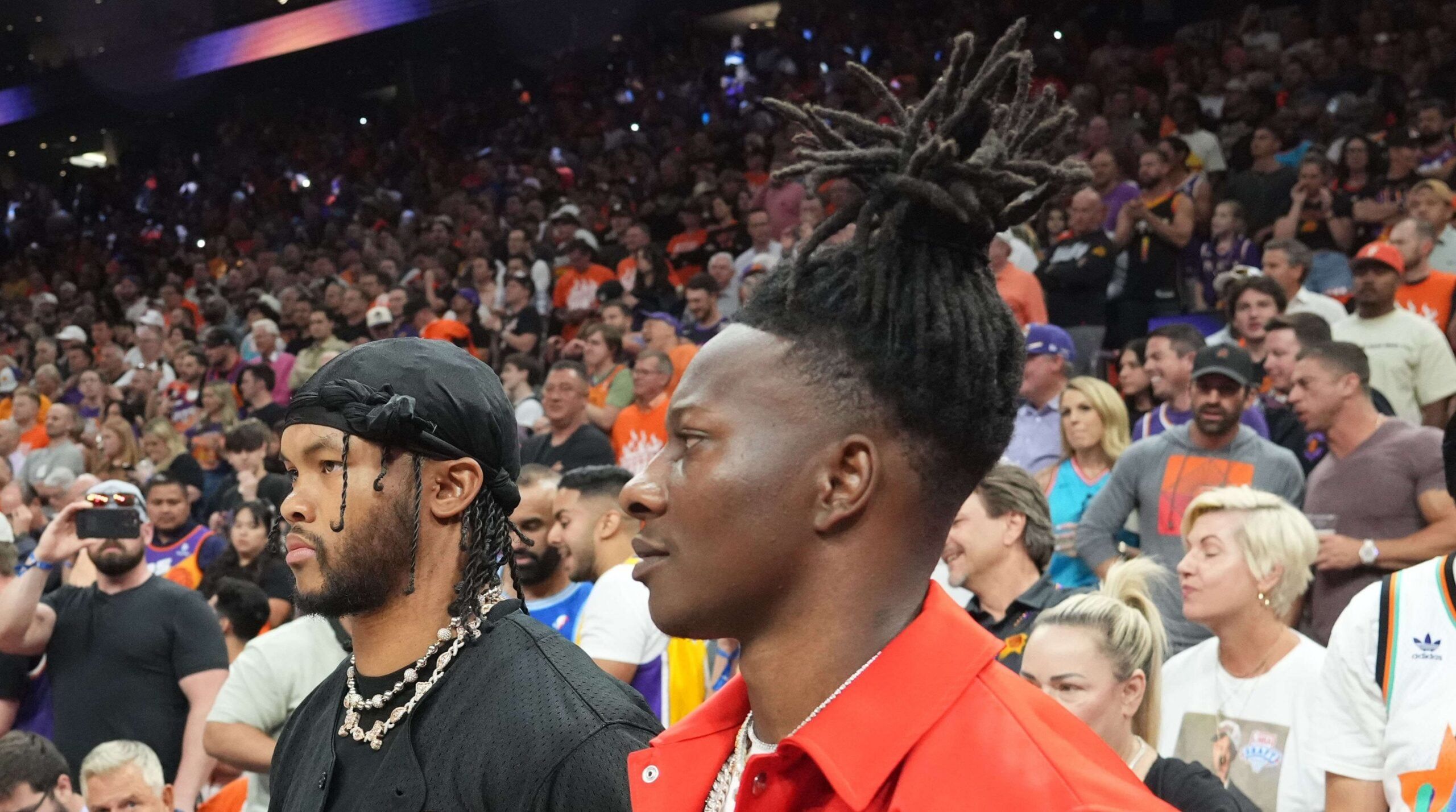 Cardinals QB Kyler Murray in 2023 at the NBA Playoffs.