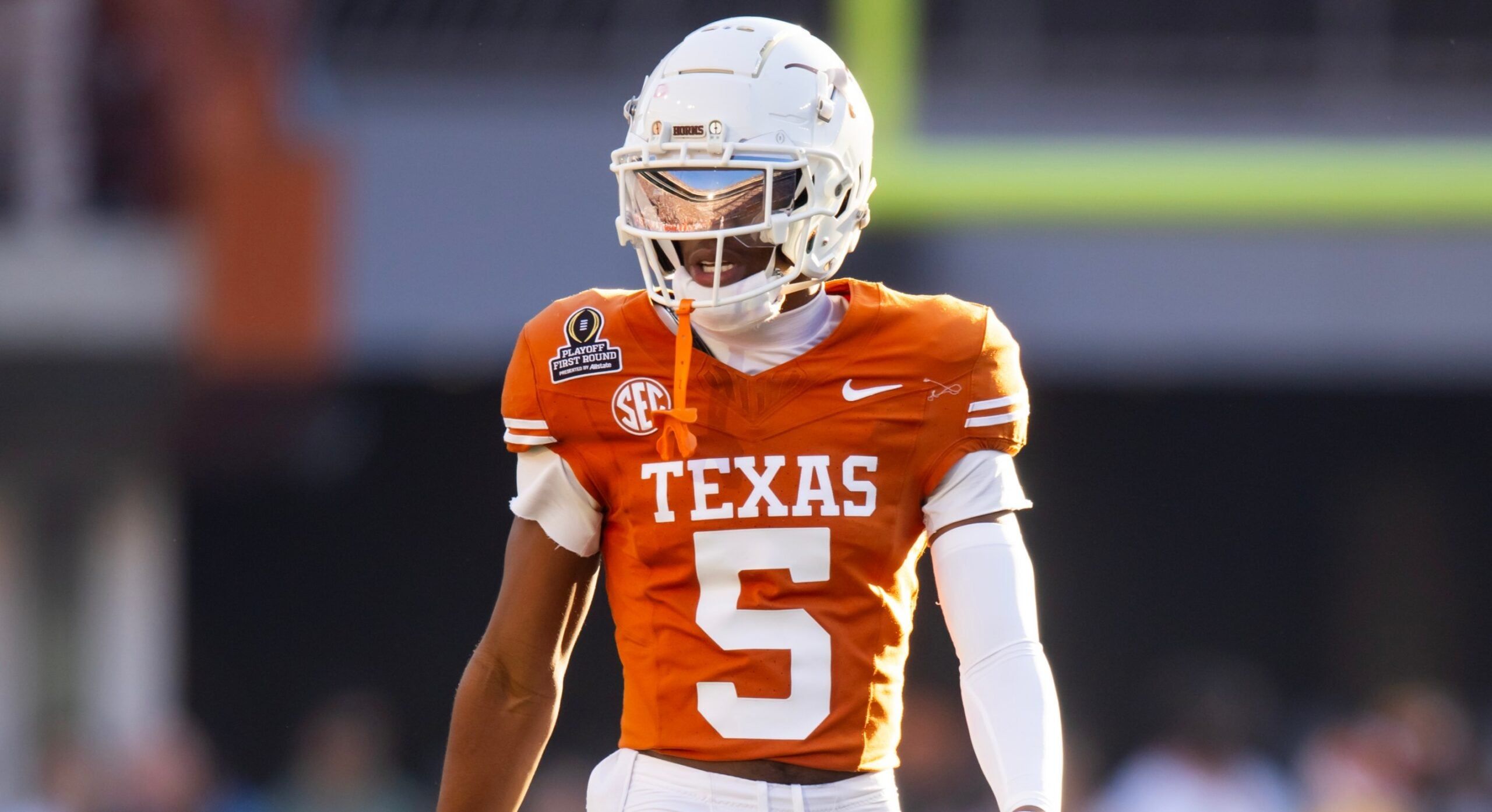 Texas CB Malik Muhammad in 2024 against Clemson