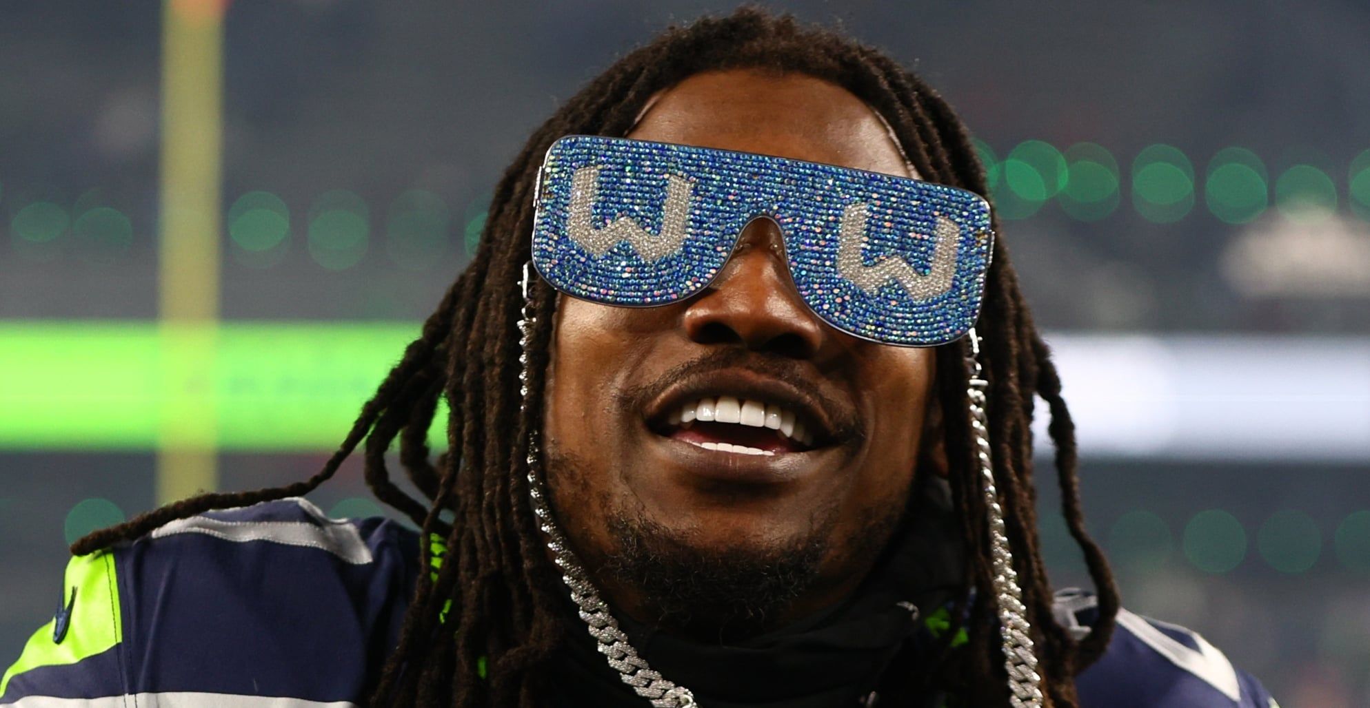 Seahawks CB Tariq Woolen in 2026 at the NFC Championship