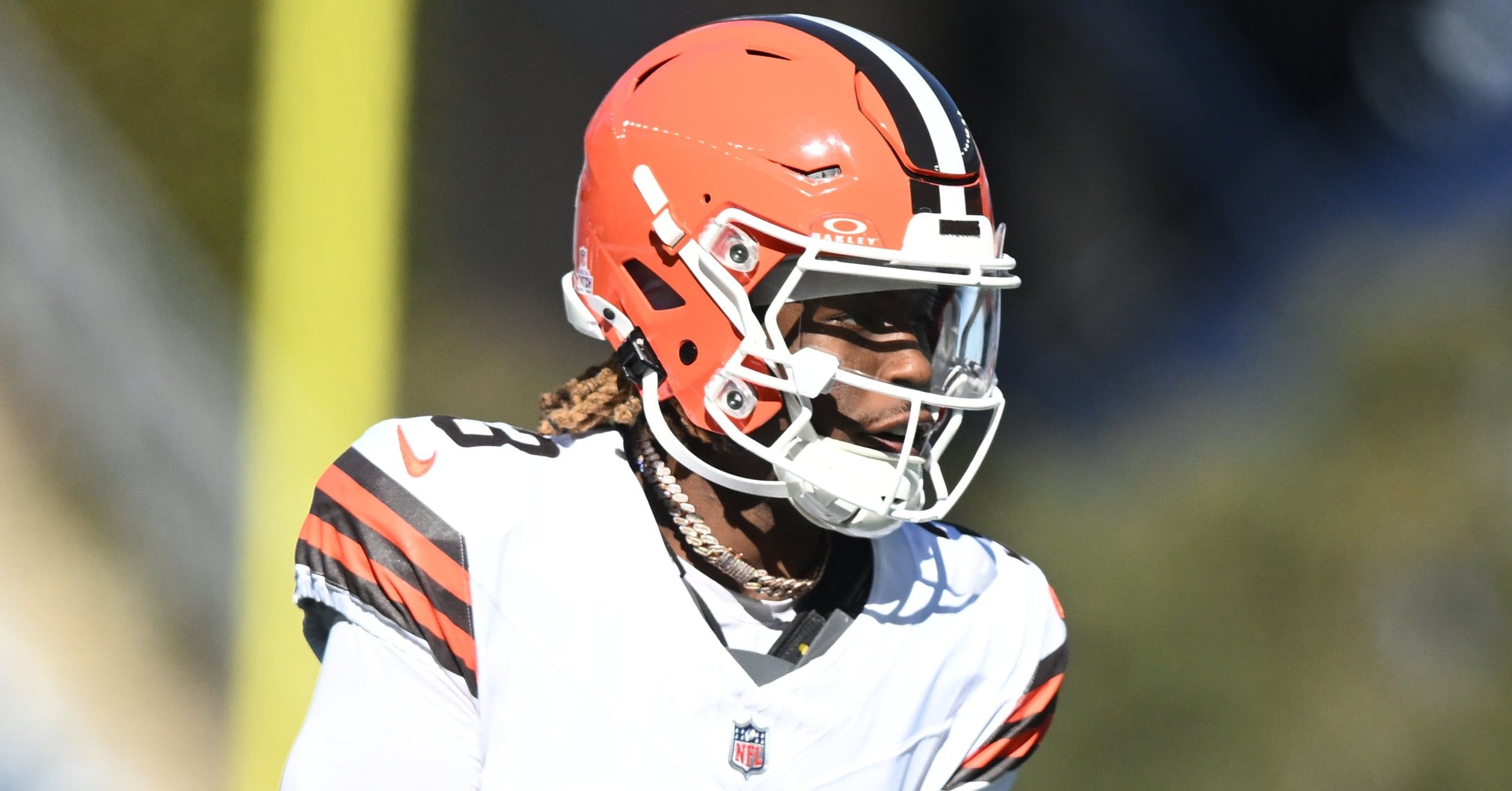 Browns WR Jerry Jeudy against the Patriots in 2025