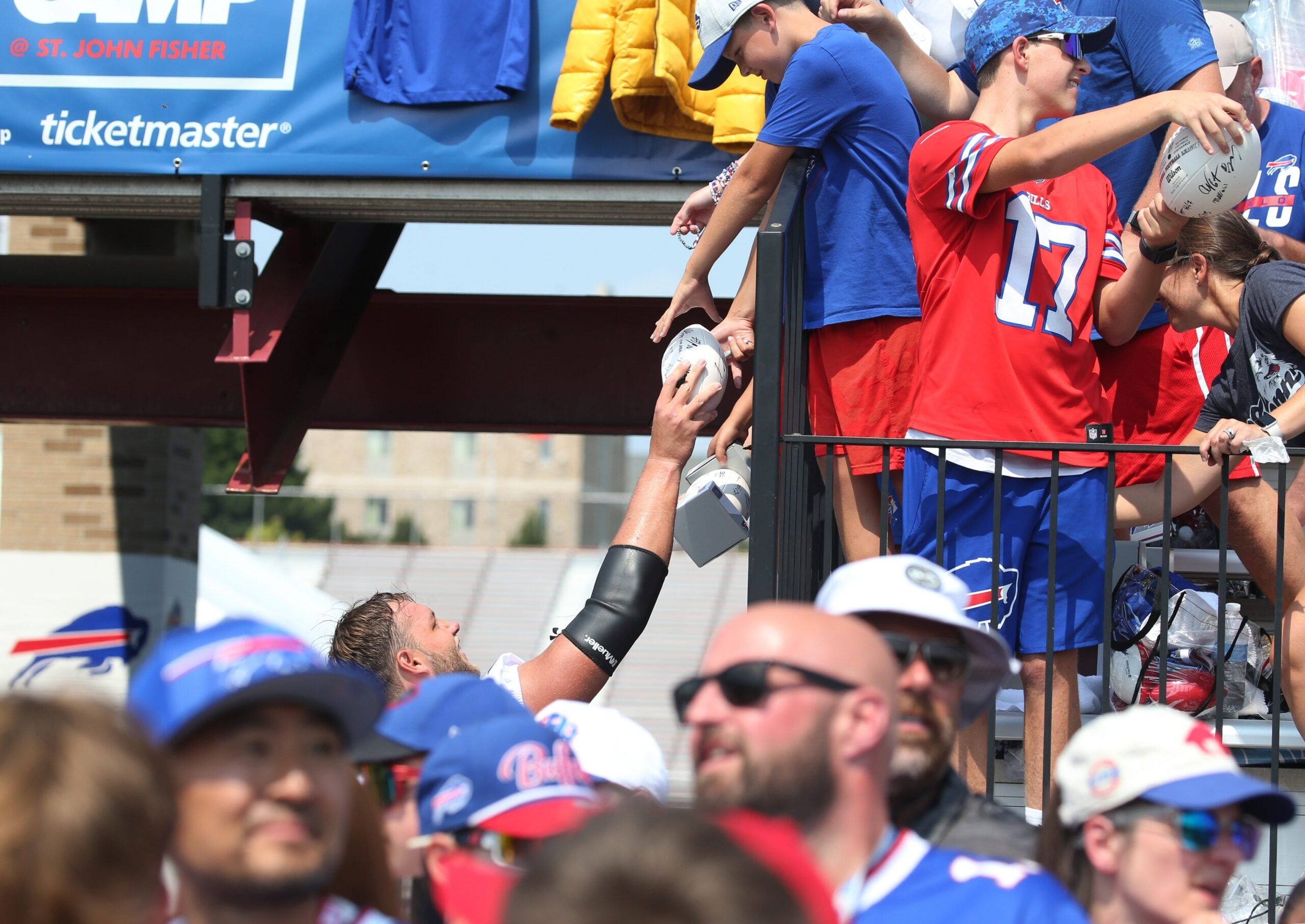 Bills OT Ryan Van Demark at 2024 training camp