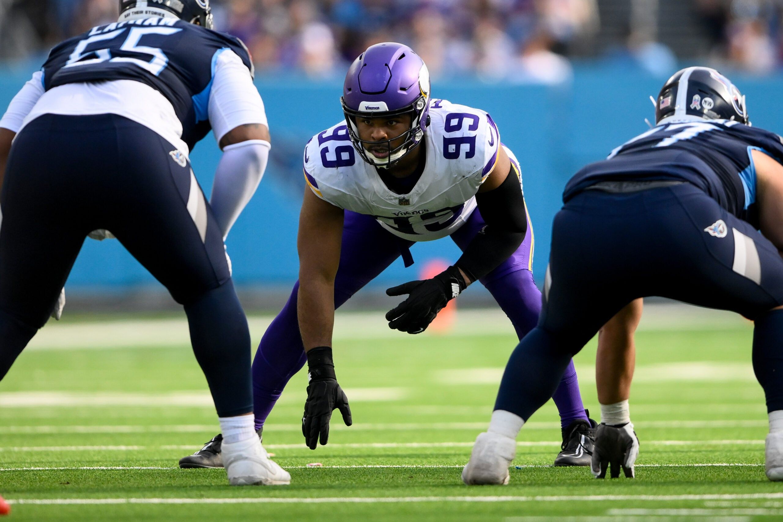 Vikings DT Jerry Tillery in 2024 at the Titans.