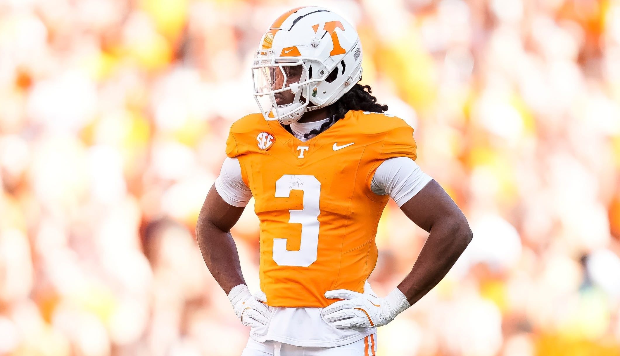 Volunteers CB Jermod McCoy against Alabama in 2024