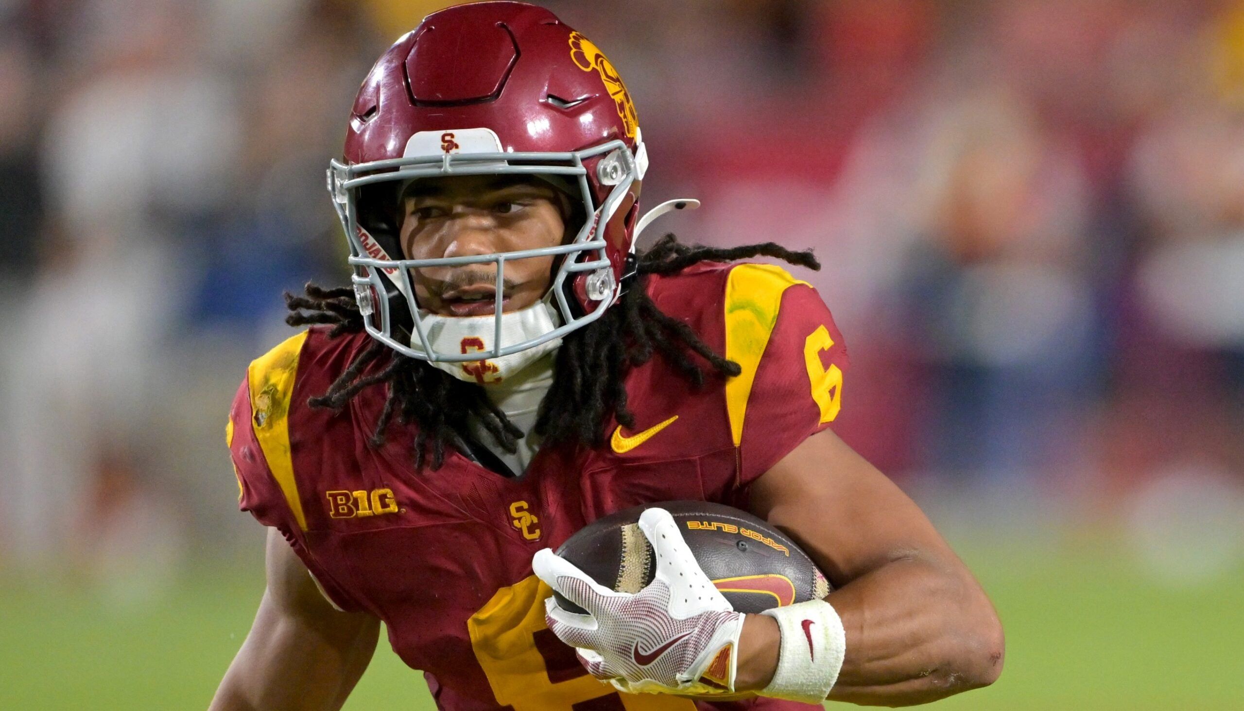 Trojans WR Makai Lemon against the Michigan in 2025