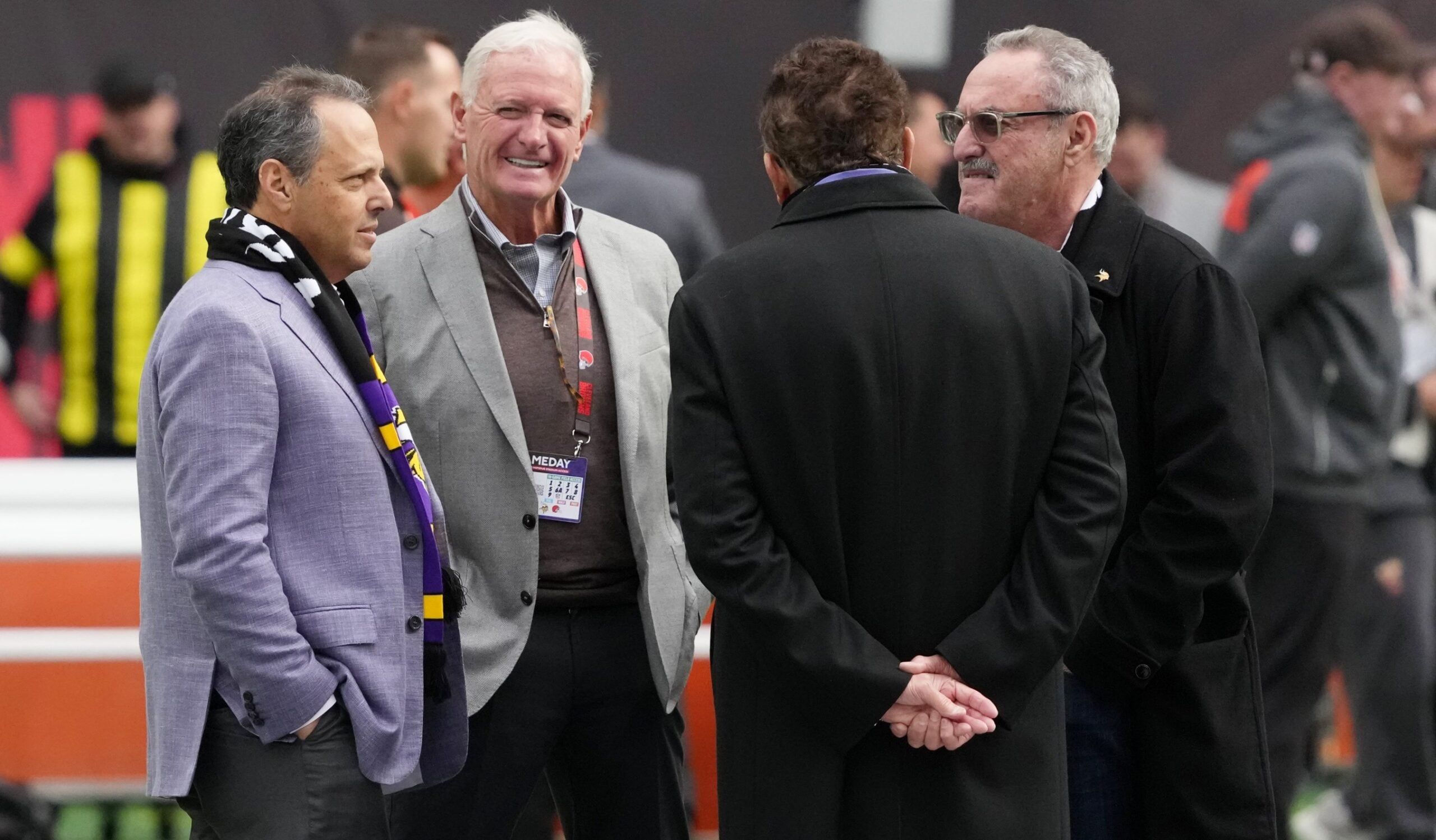 Vikings owners, the Wilfs, in London in 2025