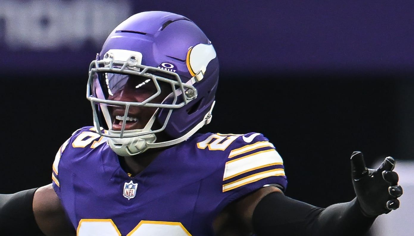 Vikings safety Theo Jackson against the Packers in 2025