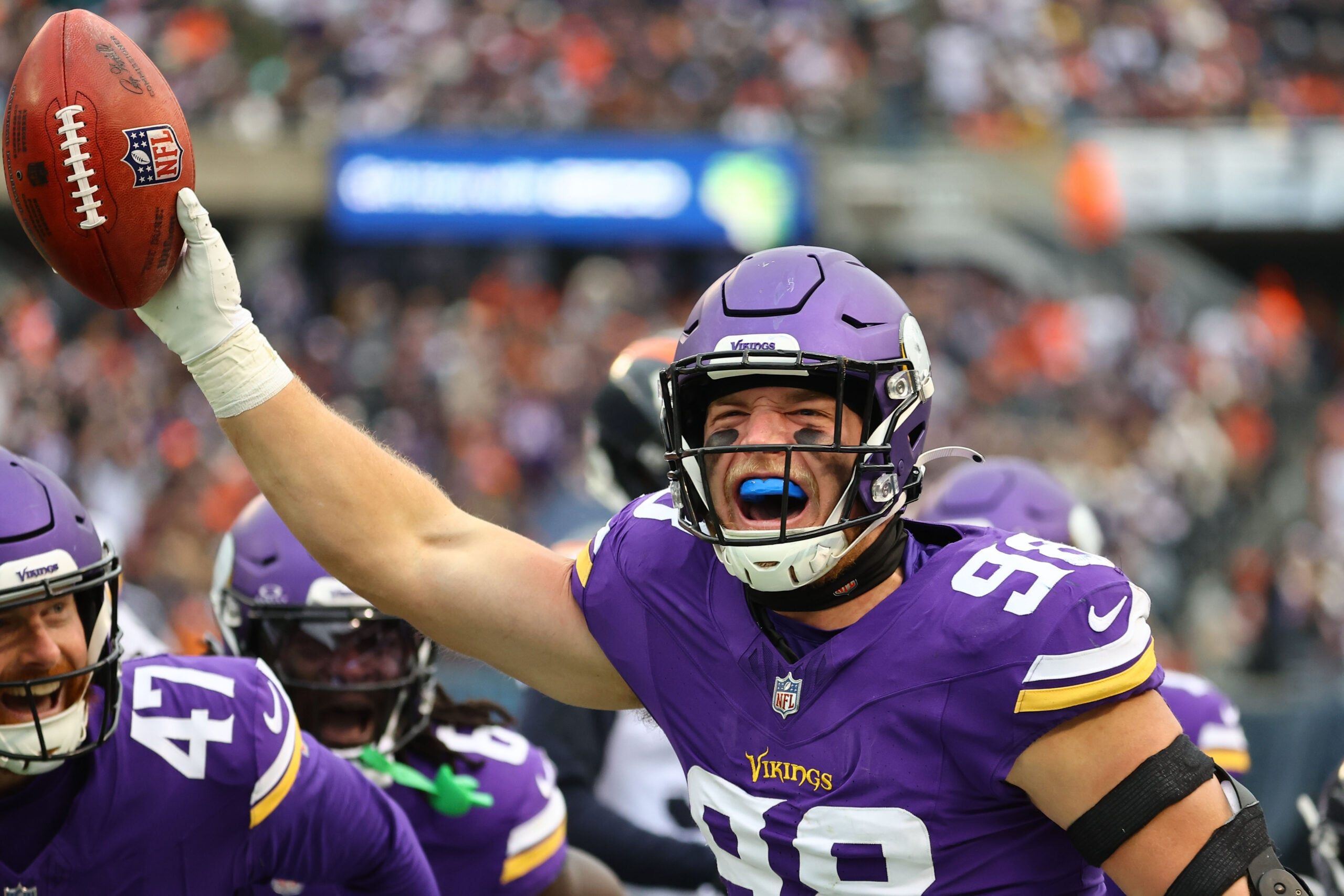 Vikings OLB Bo Richter in 2024 against the Bears