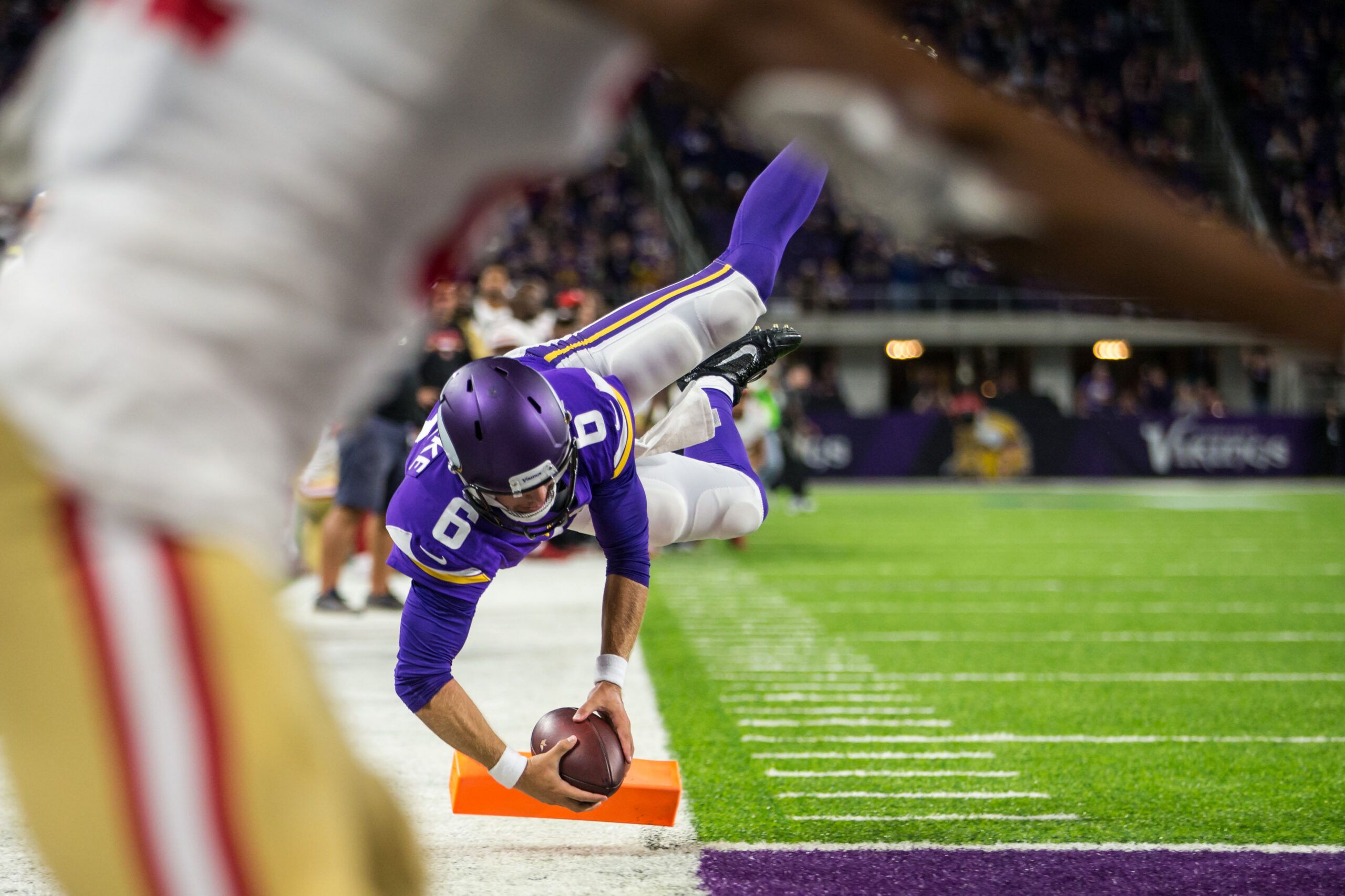 Vikings QB Taylor Heinicke in the preseason of 2017