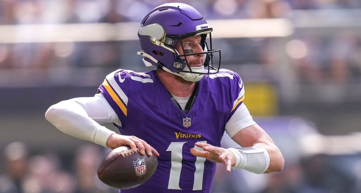 Vikings QB Carson Wentz in 2025