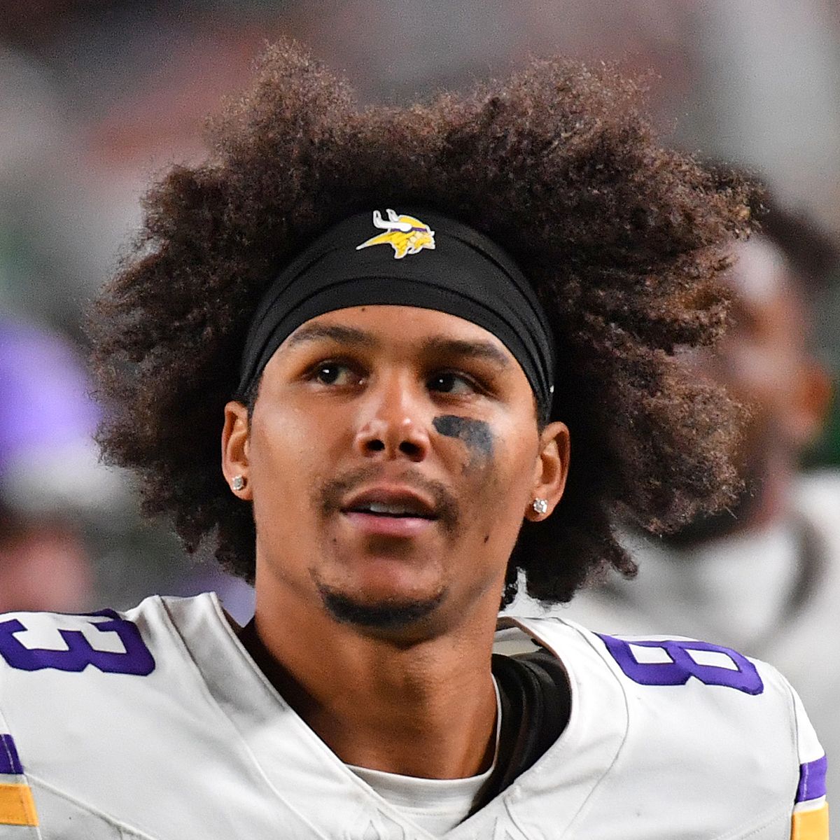 Vikings WR Jalen Nailor against the Eagles in 2023.