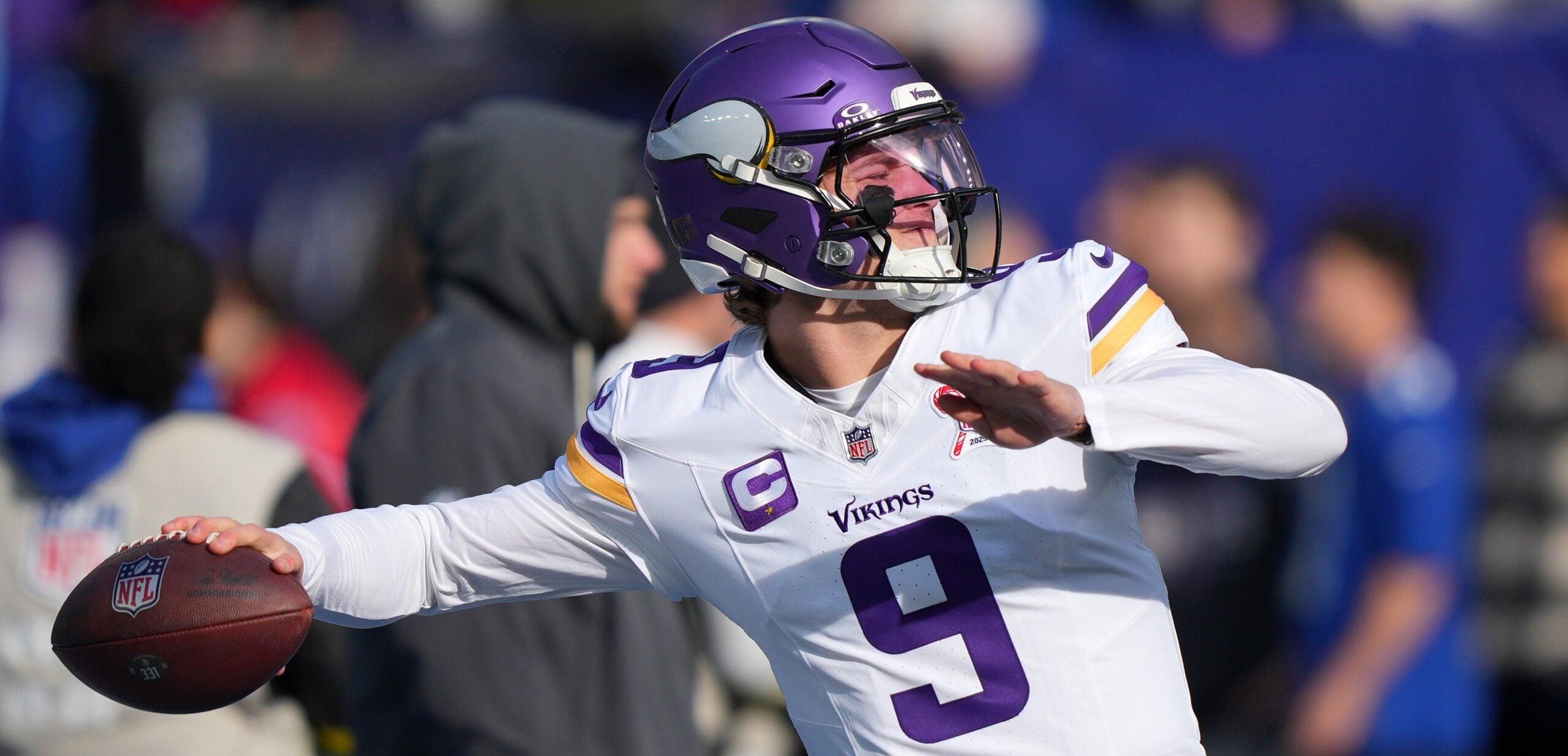 Vikings QB J.J. McCarthy at the New York Giants