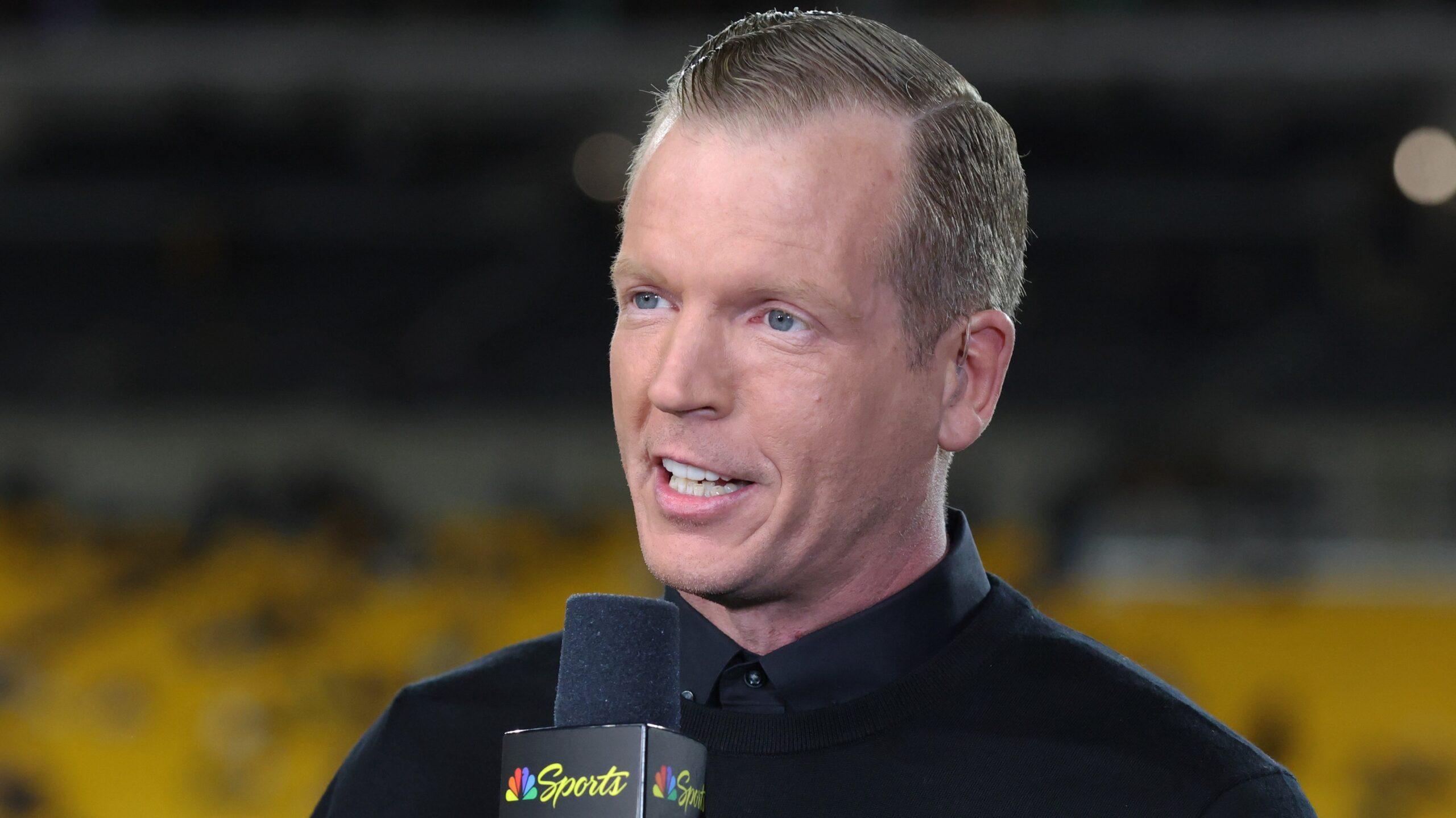 Former NFLer Chris Simms in 2025 at a Steelers game