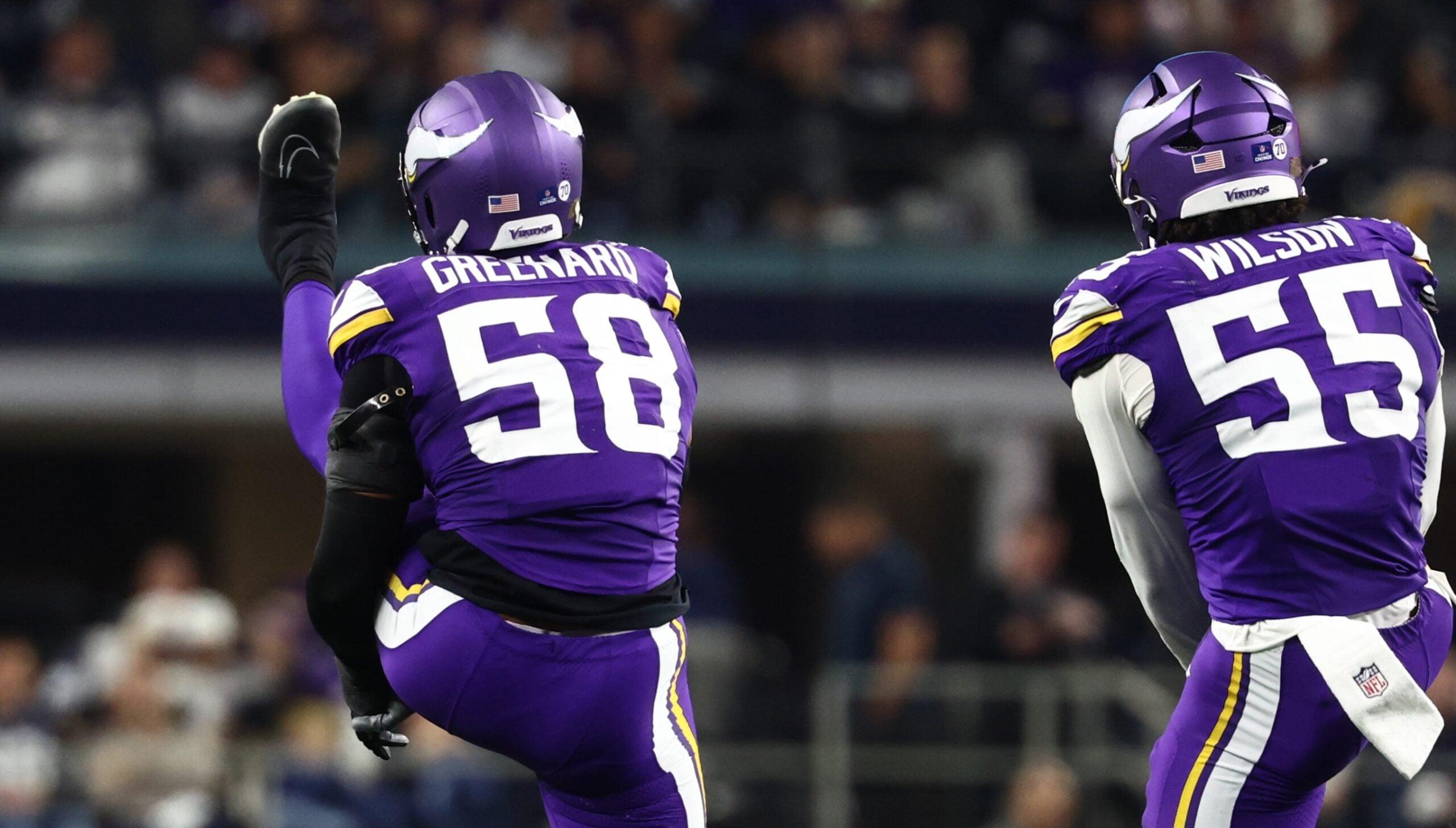 Jonathan Greenard and Eric Wilson in Week 15 at the Dallas Cowboys