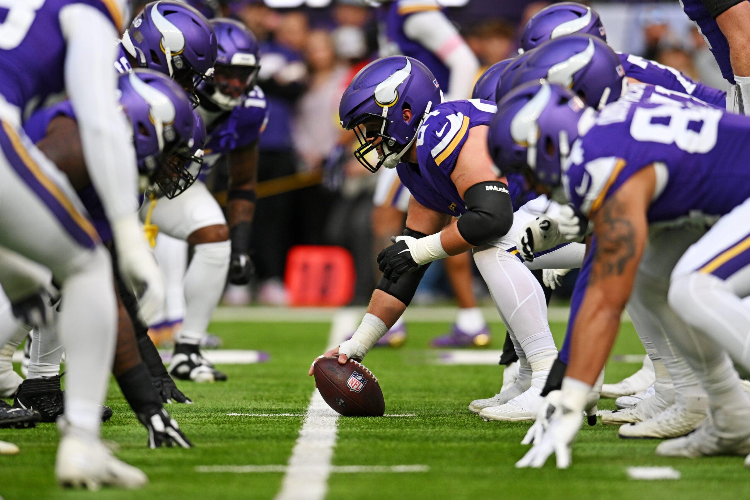 Minnesota Vikings offensive line in 2025