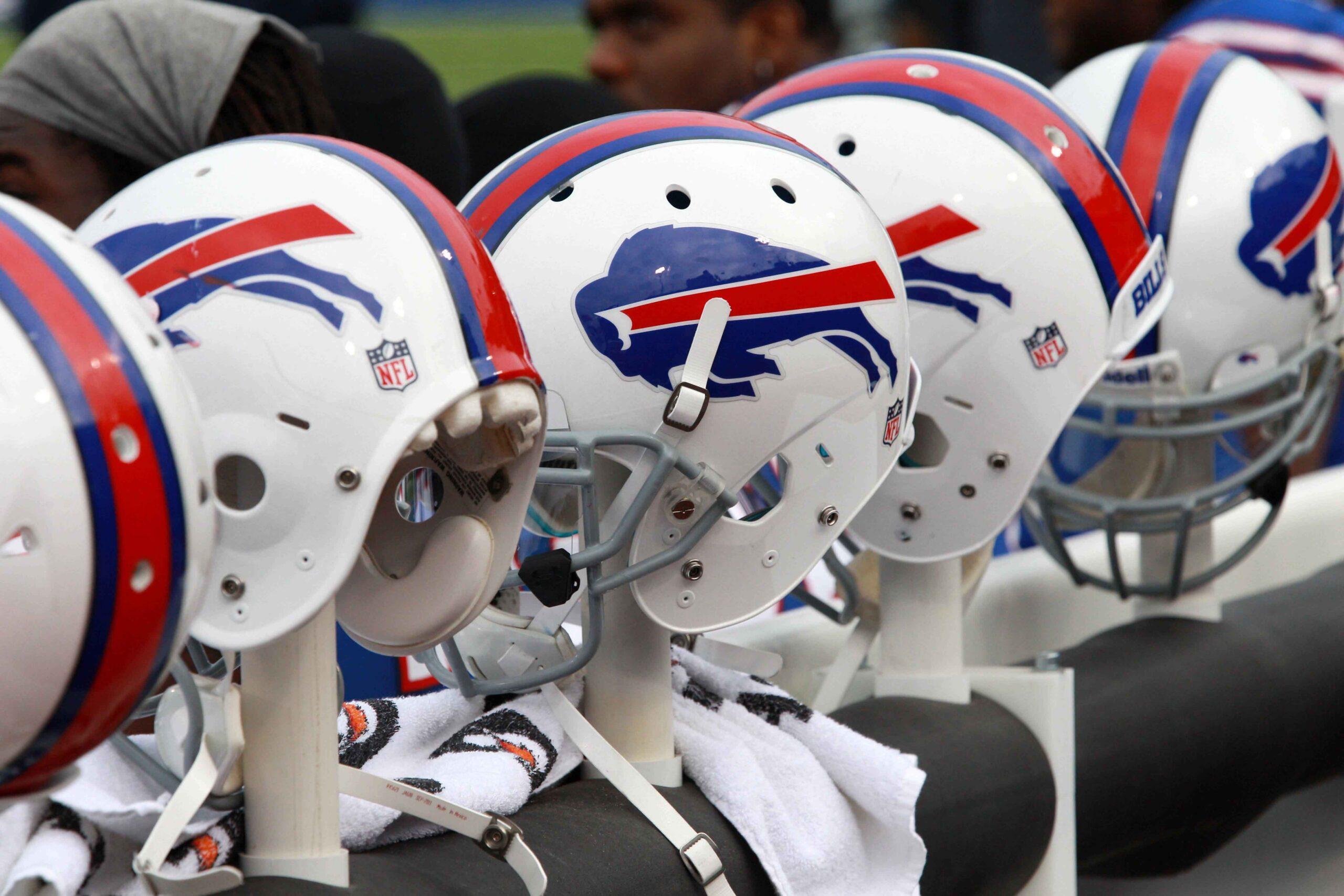 Buffalo Bills helmets in 2011 in a game against the Titans.