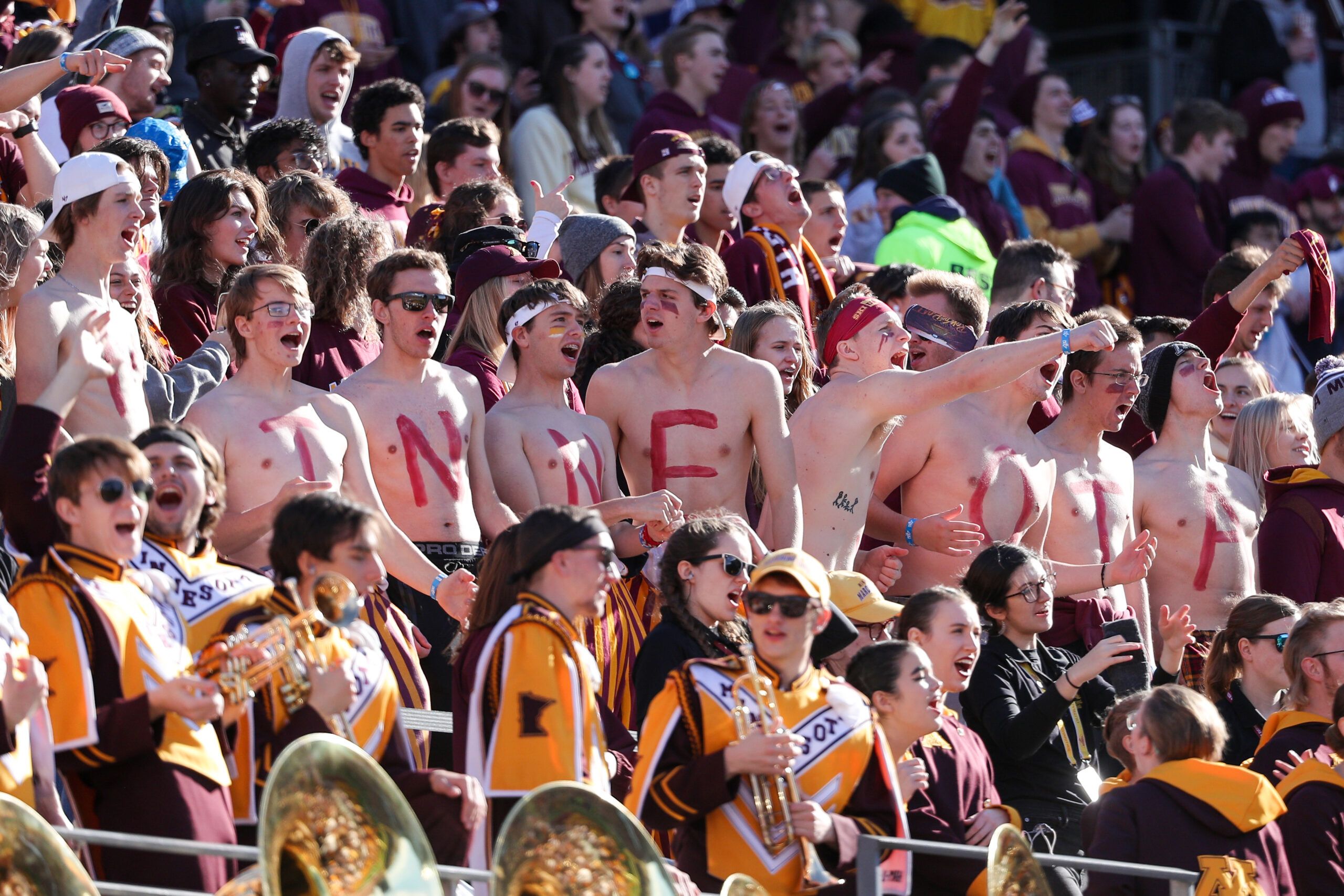 Minnesota Golden Gopher fans in 2021.