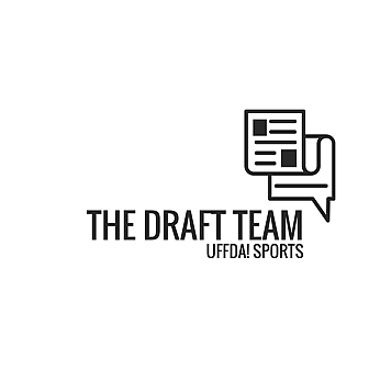 The Draft Team Uffda Sports logo with newspaper icon and text