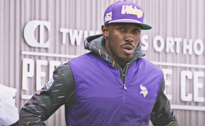 Kwesi Adofo-Mensah at Vikings headquarters in August 2022.