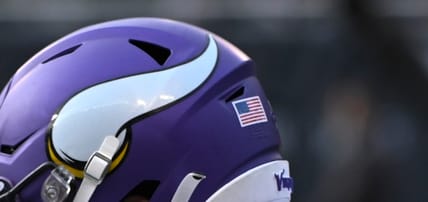 Adam Thielen celebrates with Vikings in 2023.