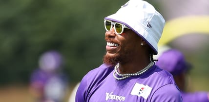 Justin Jefferson at Vikings 2025 training camp