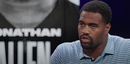 Jonathan Allen speaks after signing with the Vikings during 2025 free agency